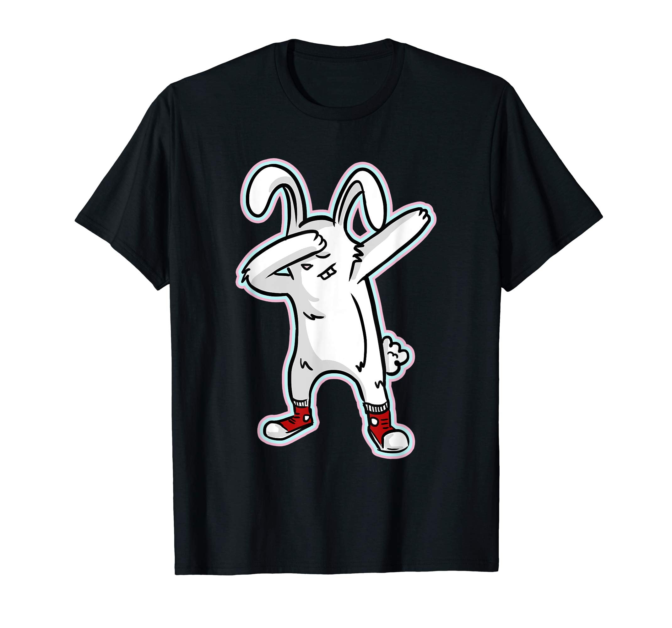 Easter Shirt For Boys Girls Cool Dabbing Rabbit