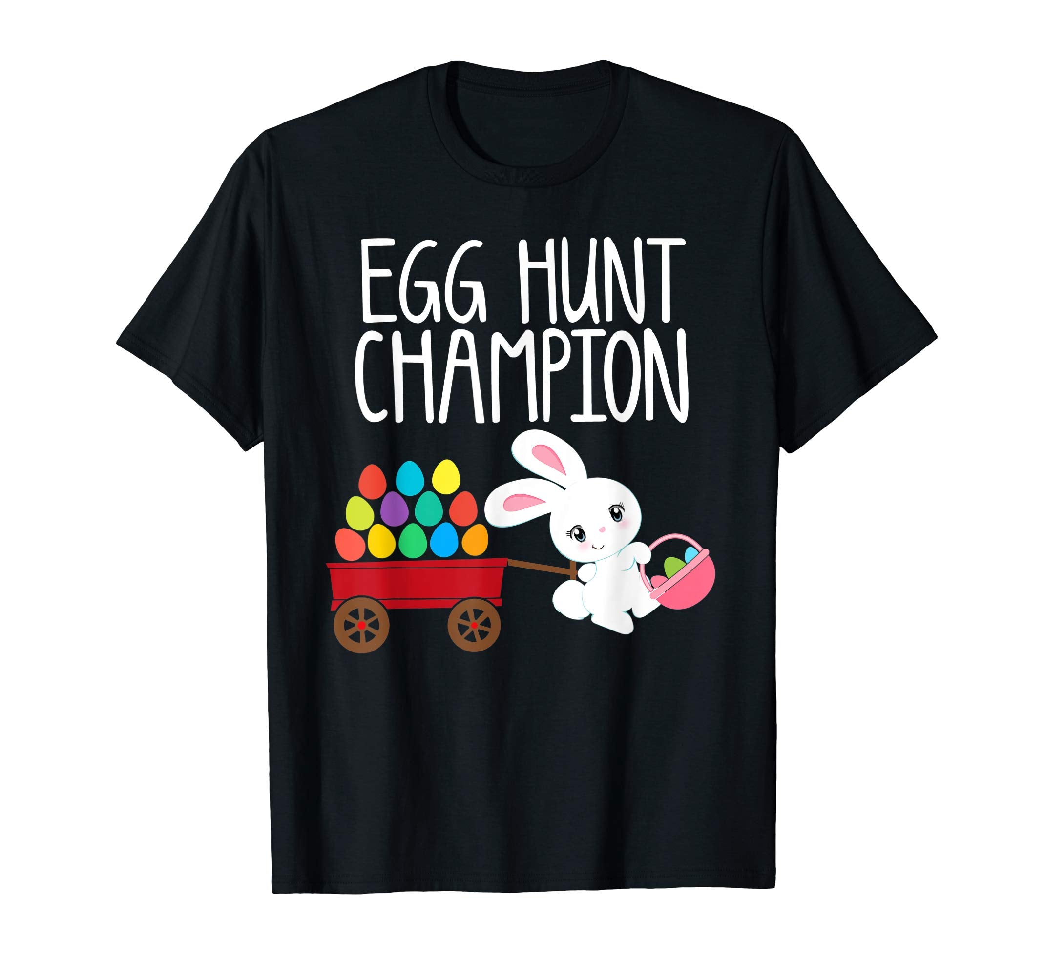 EASTER EGG HUNT CHAMPION Bunny Shirt Girls Boys Kids Toddler