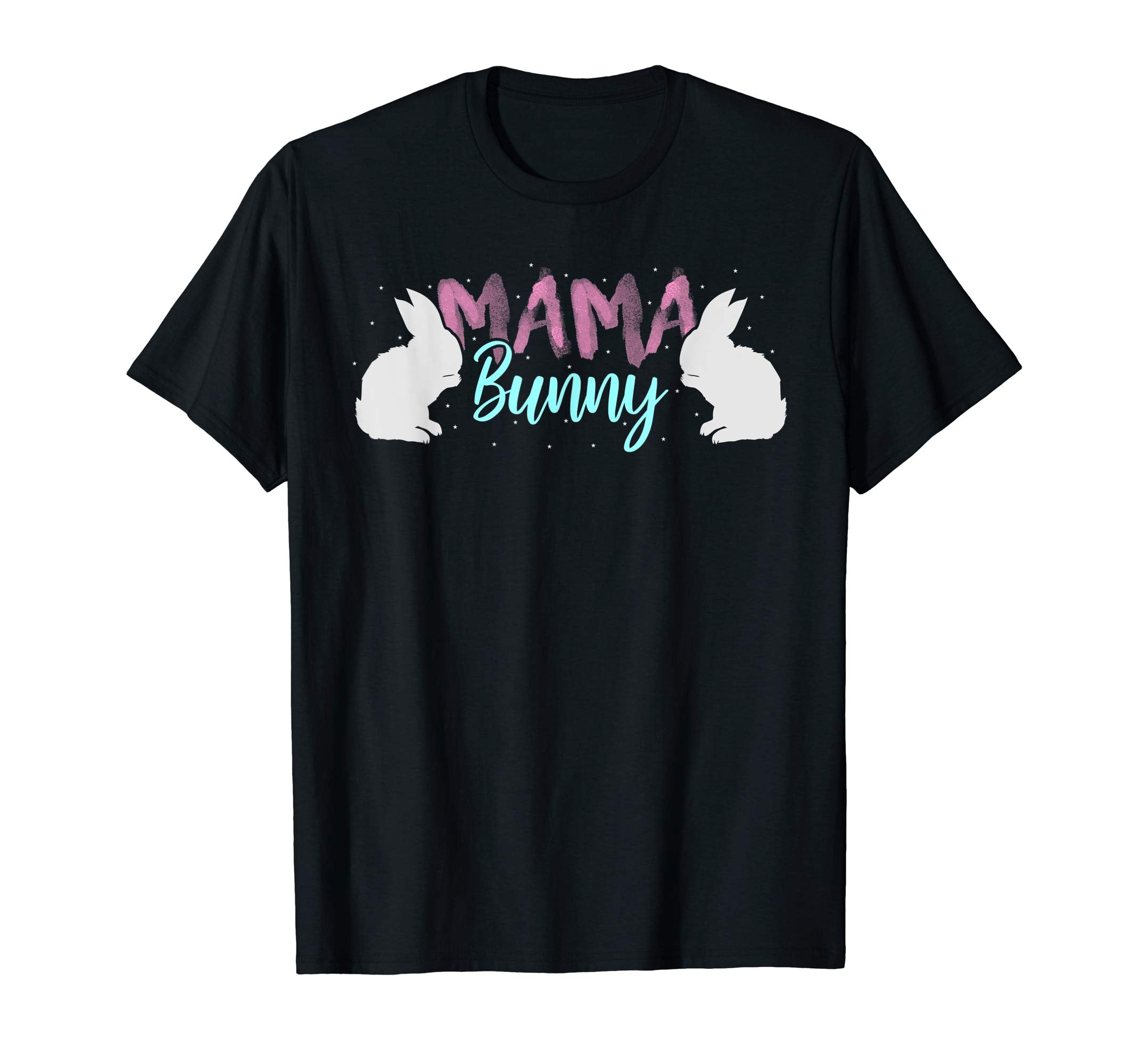 Mama Bunny T Shirt Easter Mom Rabbit Eggs Pink Pastel