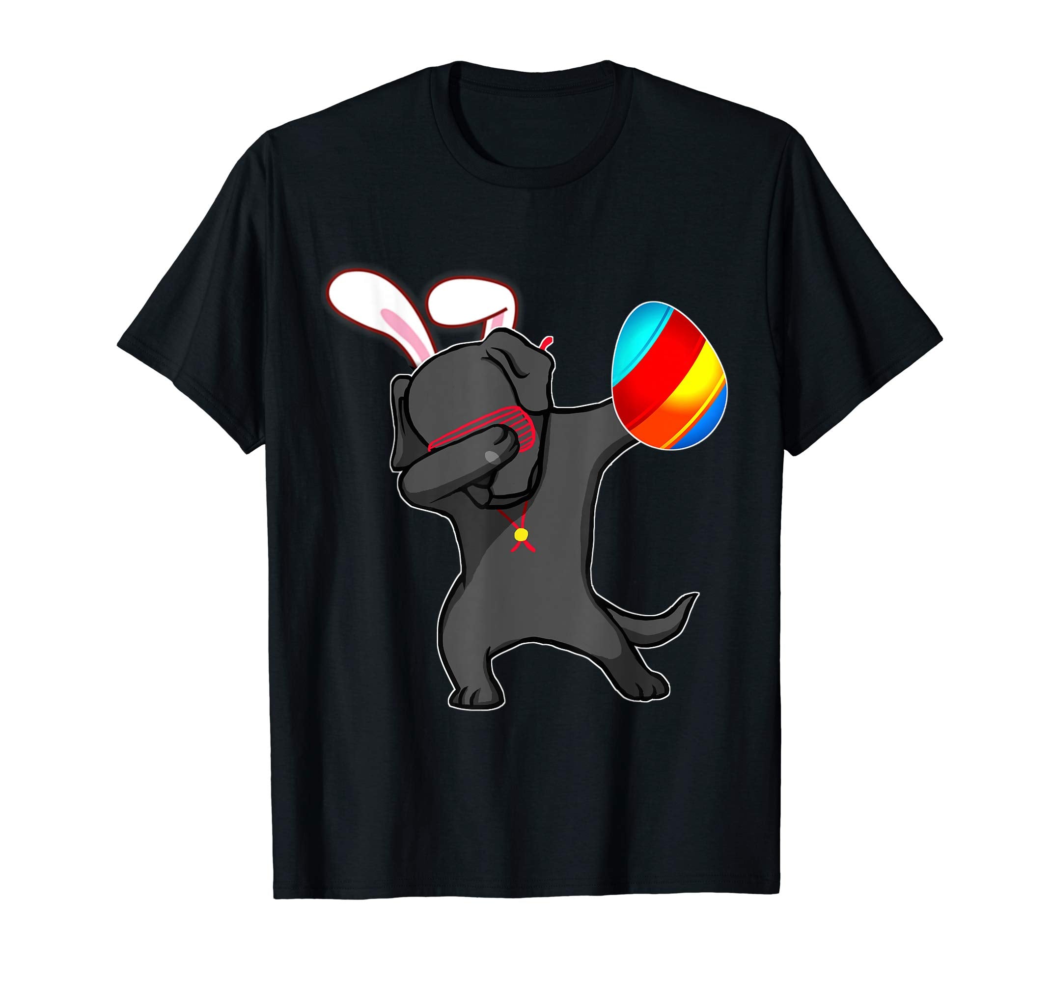 Easter Bunny Dabbing Labrador Dog Tshirt Egg Ears Gift
