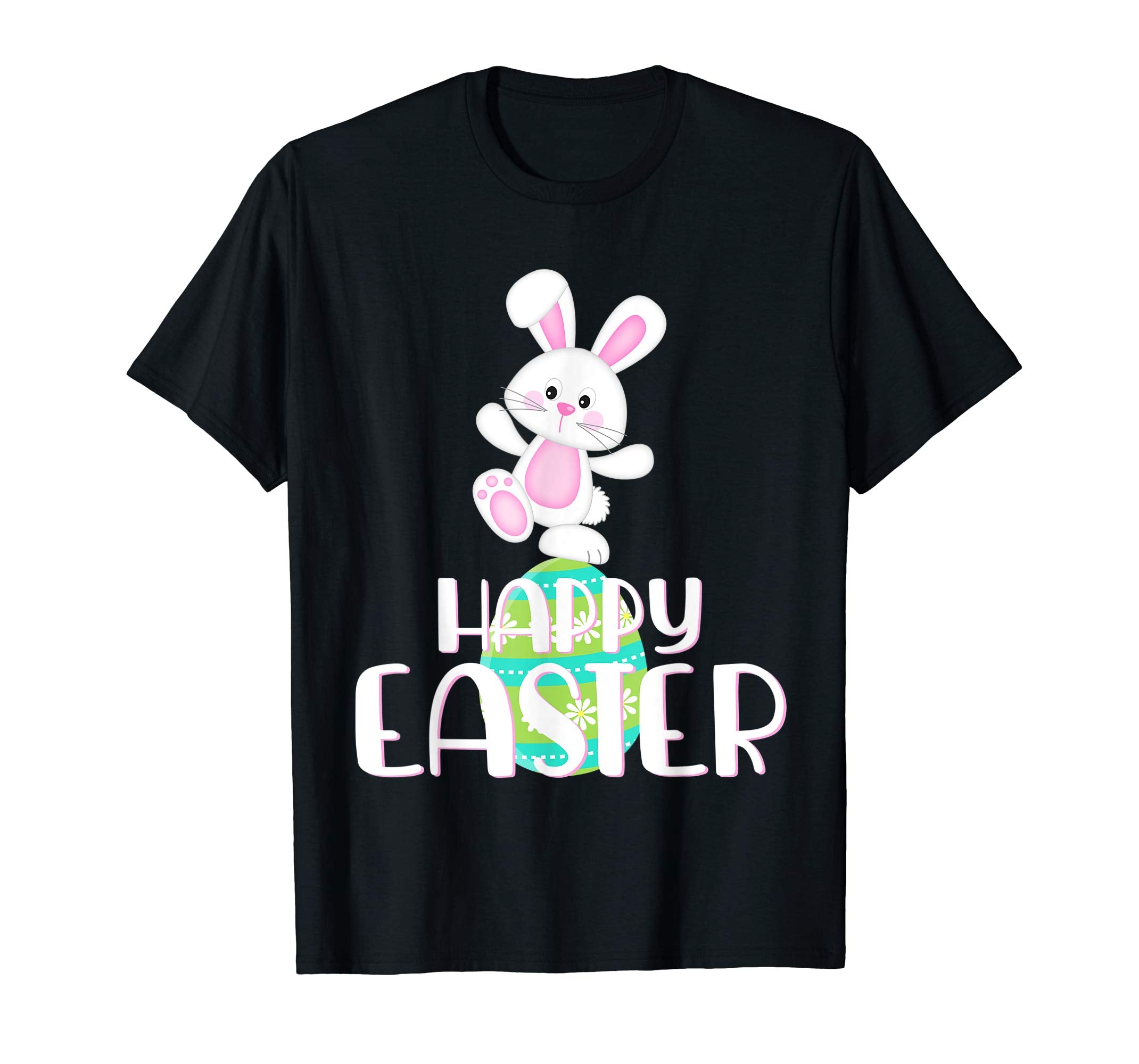 Happy Easter Shirt Cute Bunny &amp; Colorful Egg Easter Gift