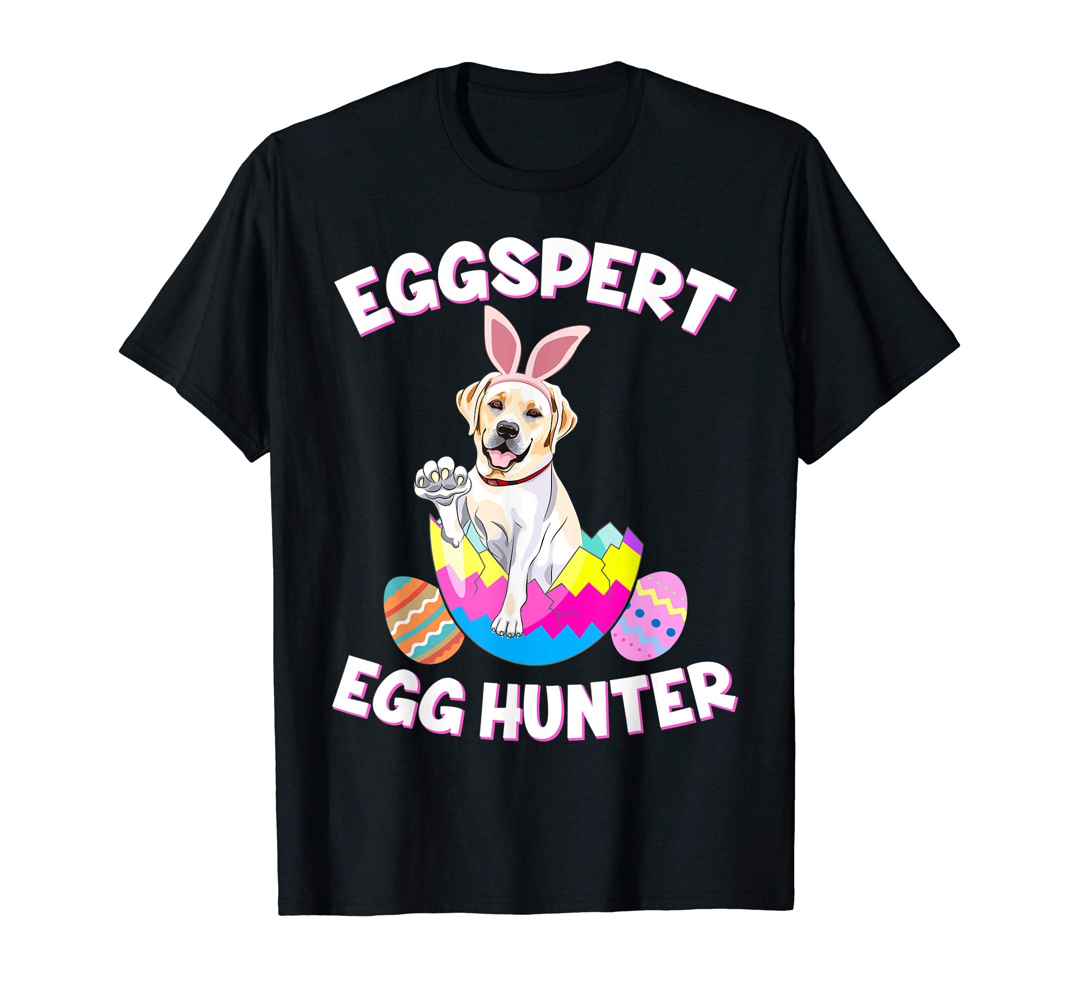Eggspert Egg Hunter Easter Funny Labrador T Shirt