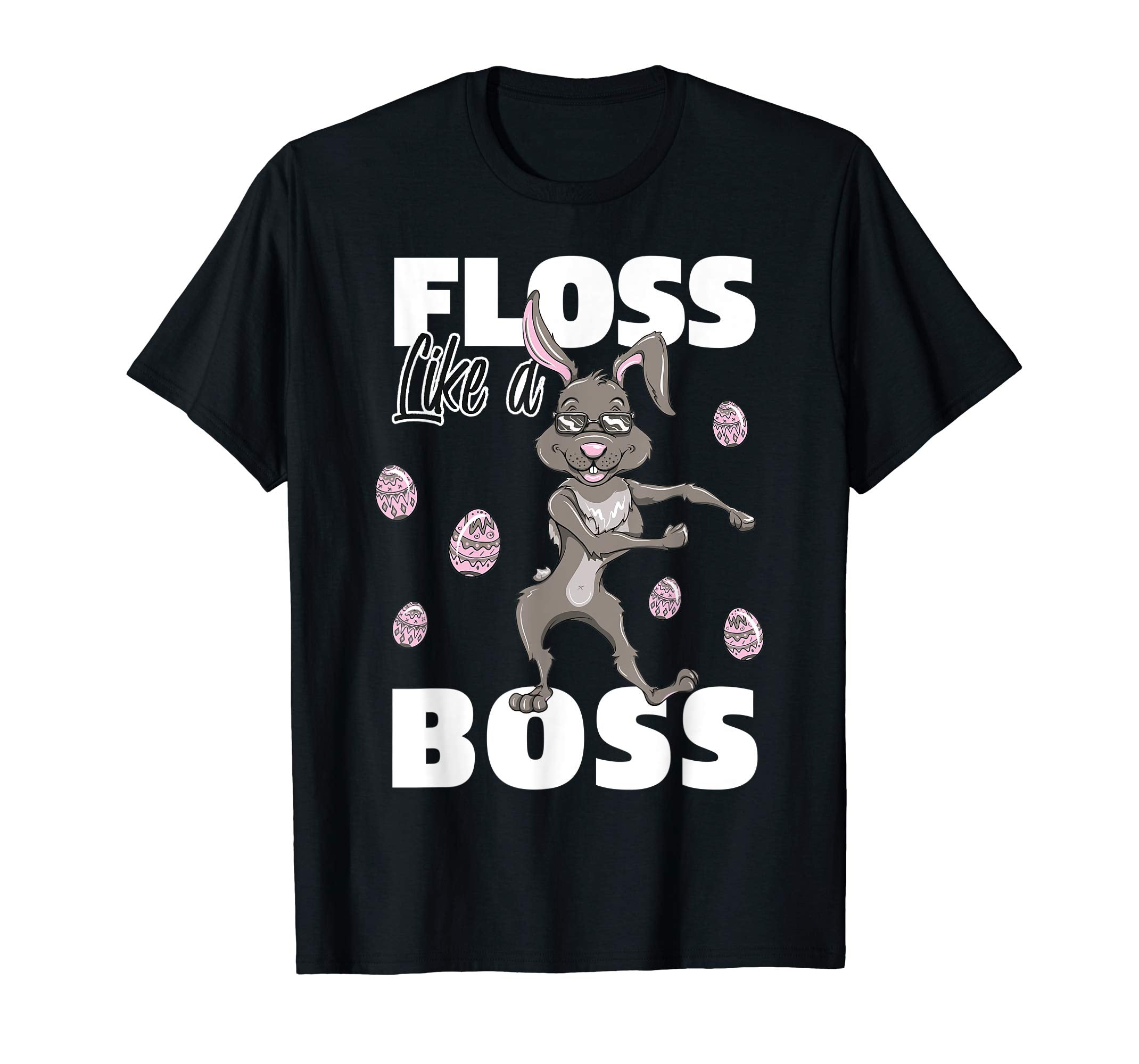 Boys Flossing Easter Bunny T-Shirt Kids Floss Like A Boss