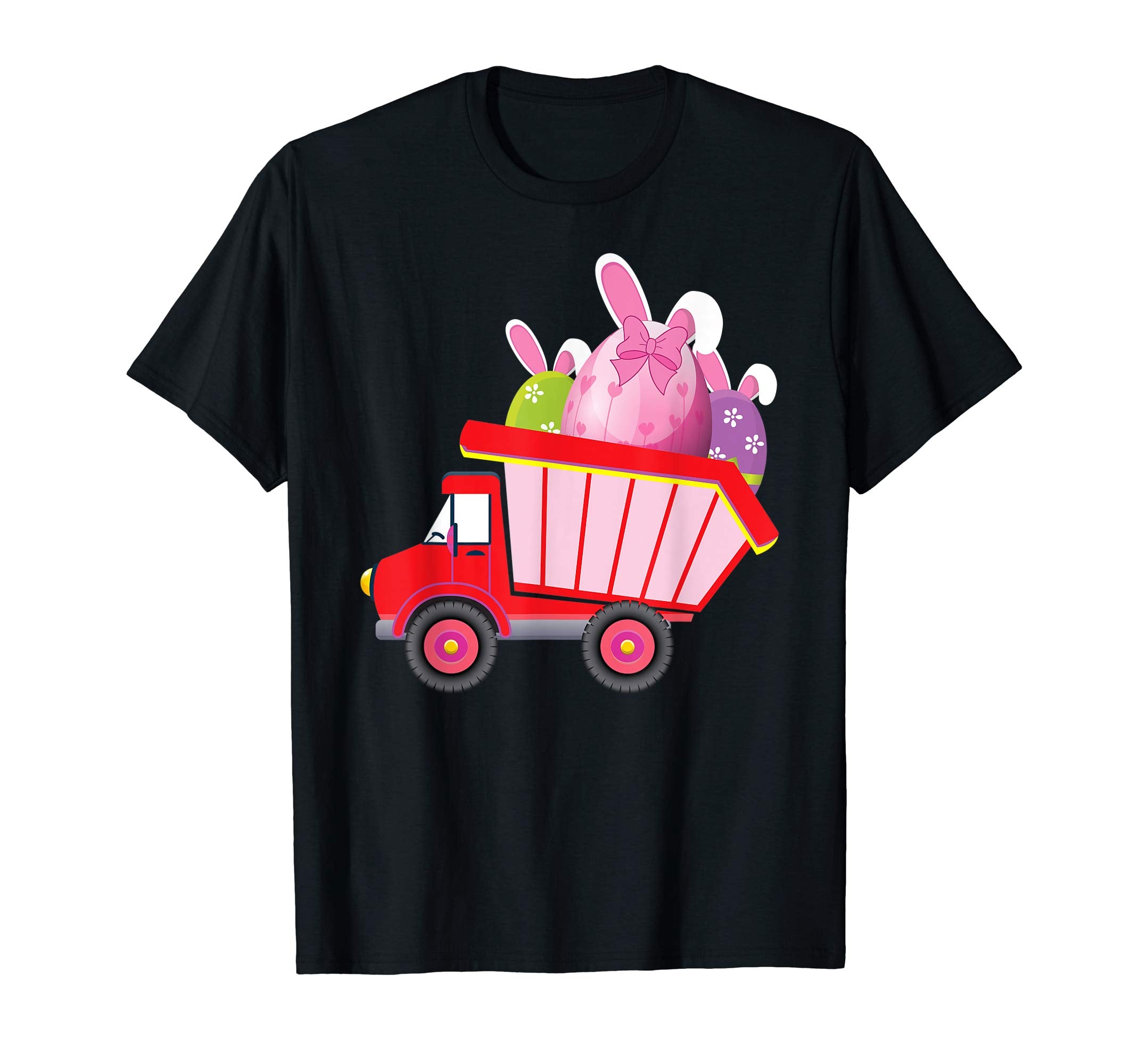 Easter Dump Truck Bunny Eggs Delivering T-Shirt Boys Girls
