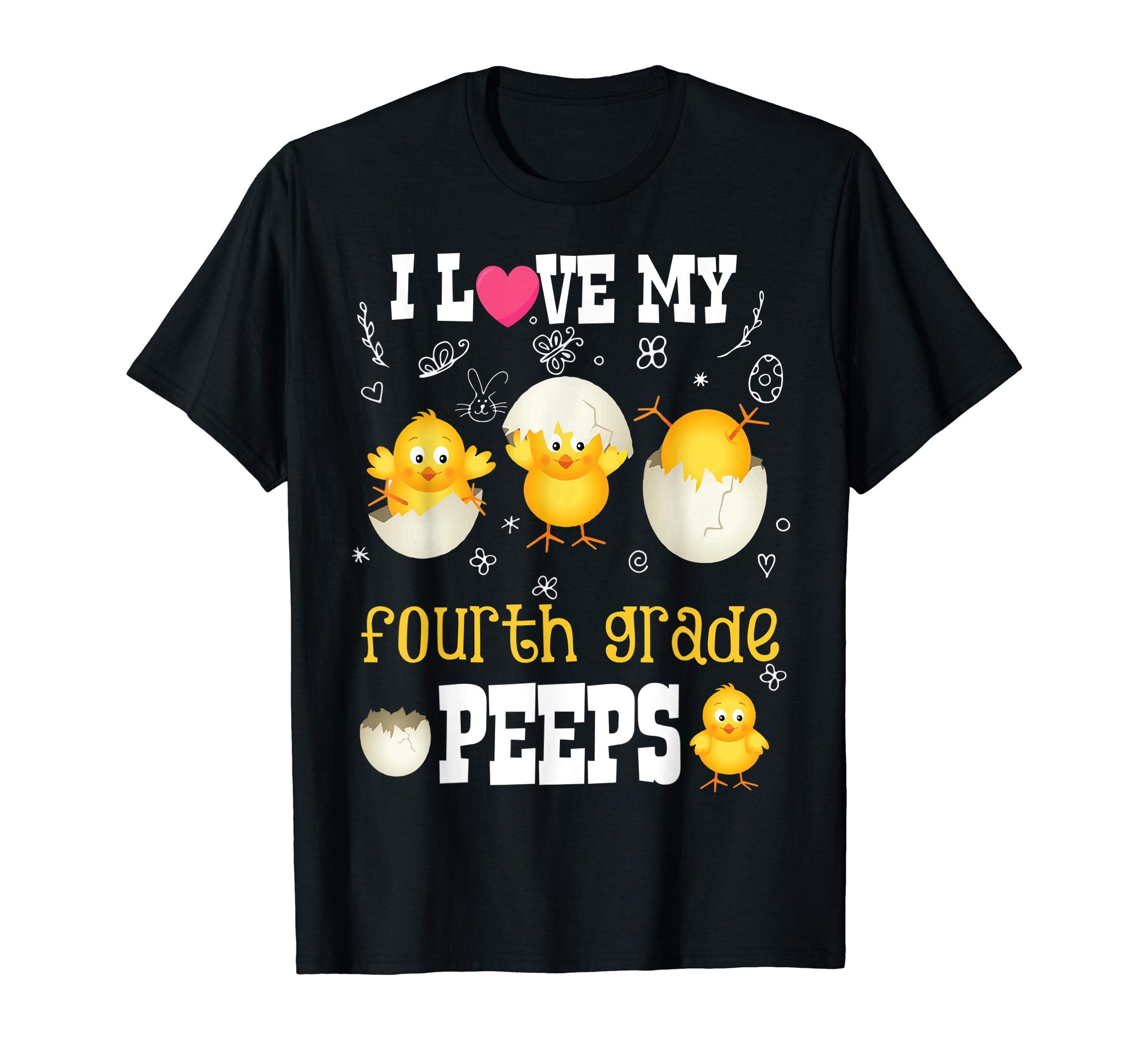I Love MyFourth Grade Peeps Easter Bunny T-Shirt