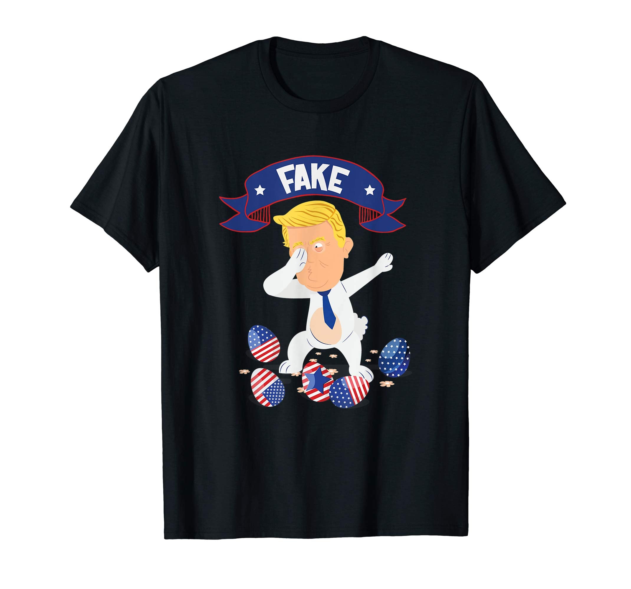 Funny Easter T Shirts Trump Dabbing Shirt Fake Bunny Eggs