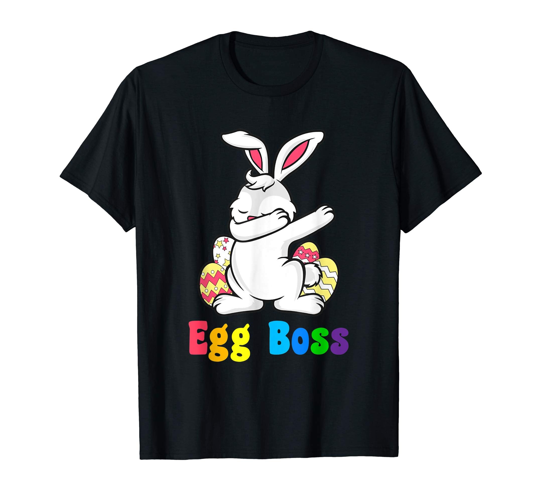 Egg Boss Hunt Dabbing Bunny Easter T Shirt For Kids 2019