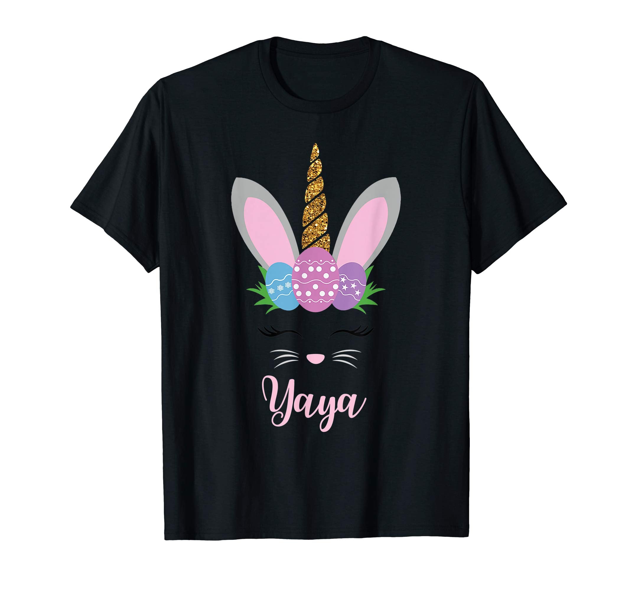 Yaya Easter Bunny Unicorn Funny T-Shirts Cute Bunnies Gifts