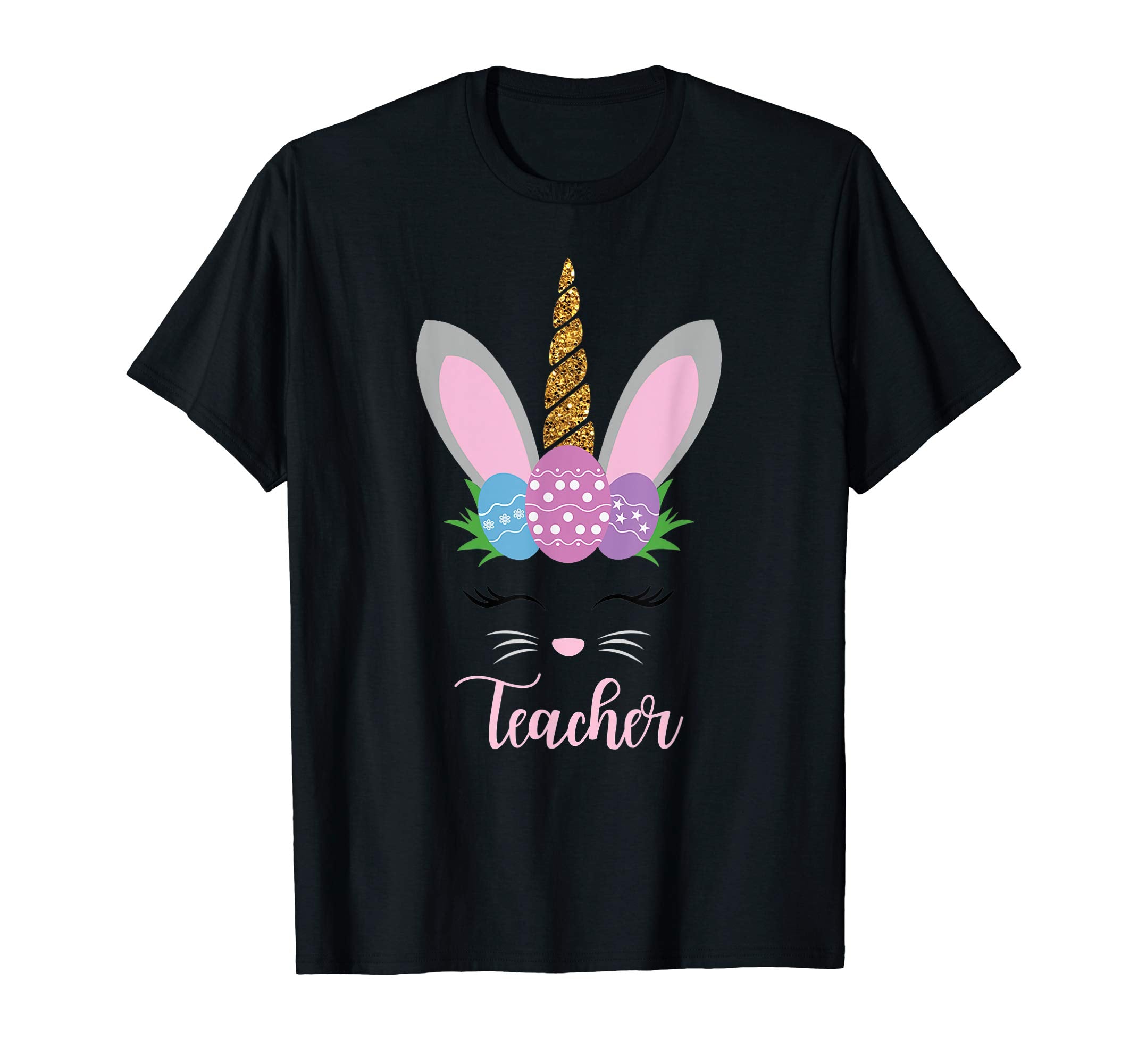 Teacher Easter Bunny Unicorn Funny T-Shirt Cute Bunnies Gift