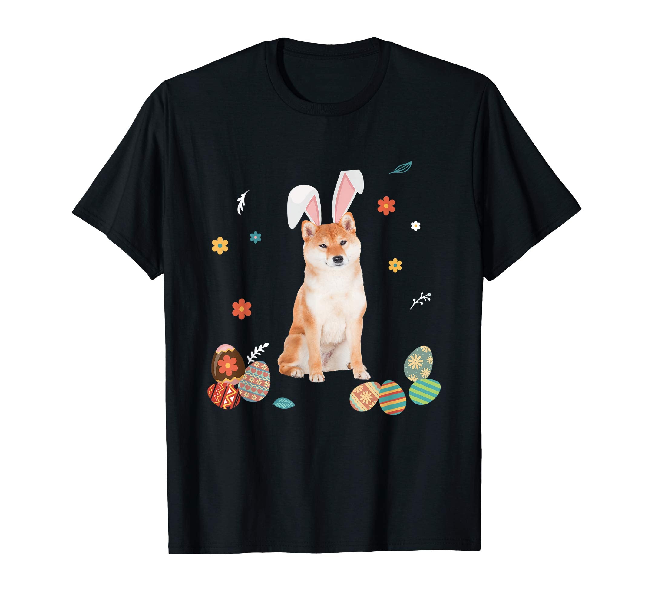 Shiba Inu Bunny Rabbit Happy Easter Day T-Shirt