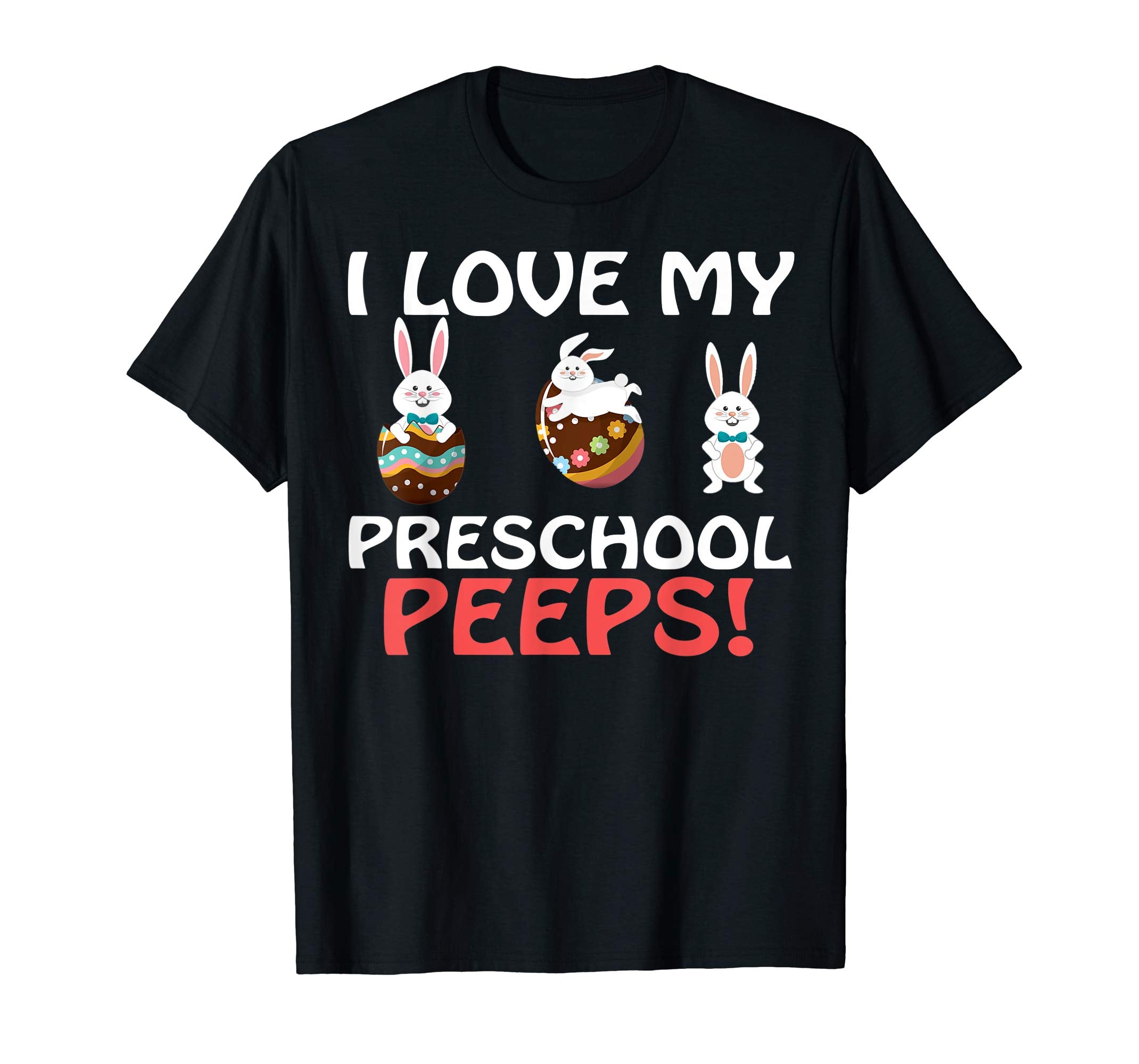 I love Preschool Peeps Funny Rabbit Easter Tshirt for kids