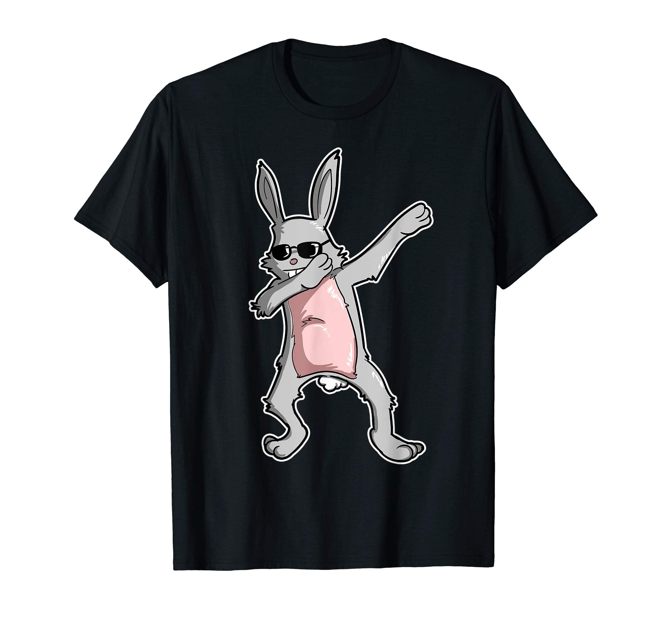 Easter Shirt For Boys Girls Cool Dabbing Rabbit