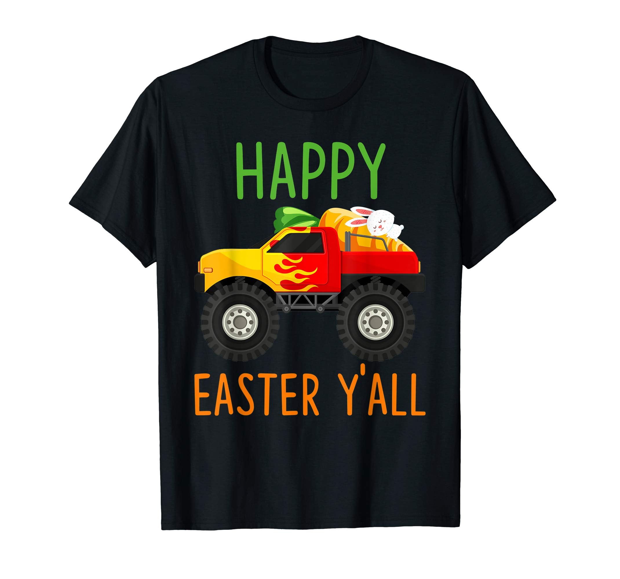 Monster-Truck Happy-Easter-Y'all T-shirt Hunting-Season-Egg