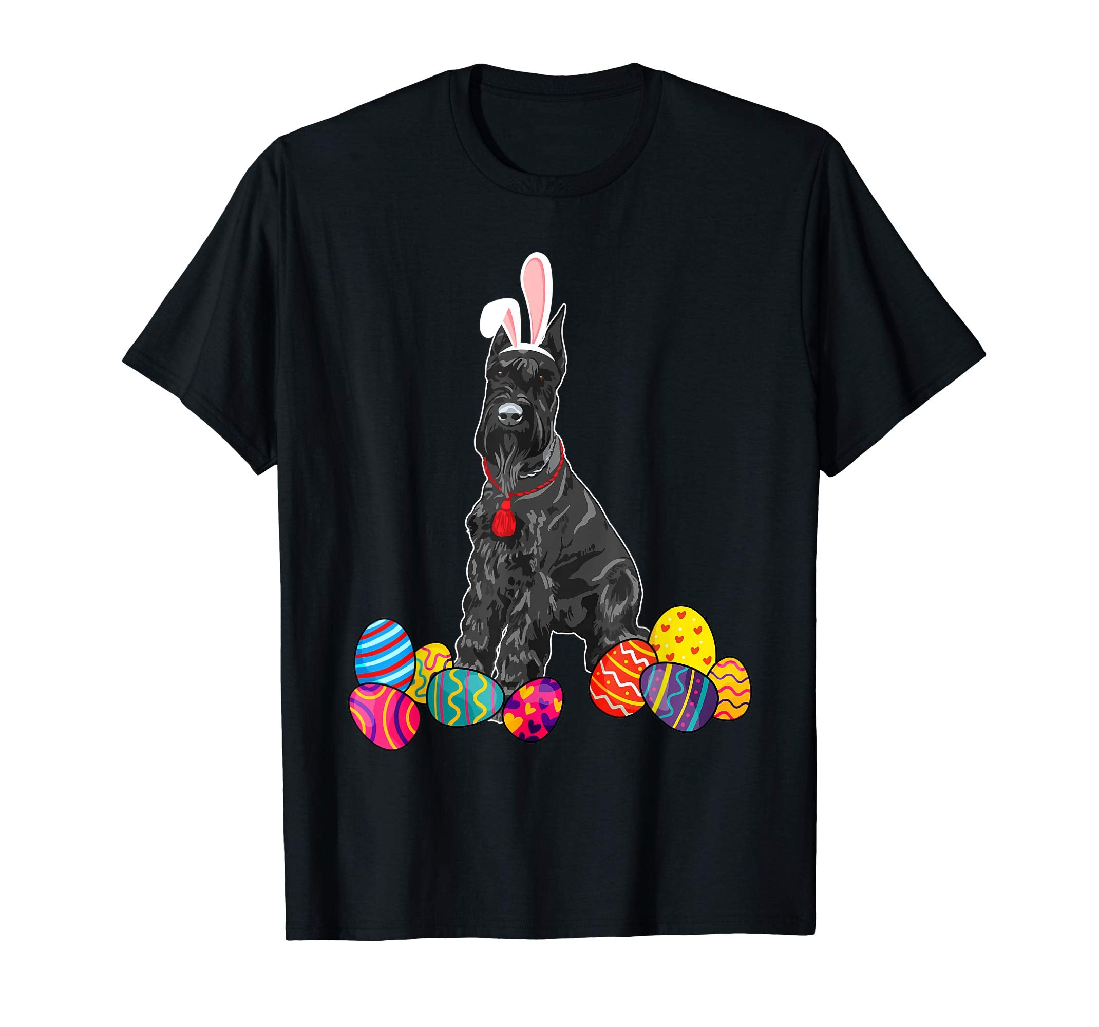 Giant Schnauzer Bunny Ear With Egg Easter Easter Day Shirt