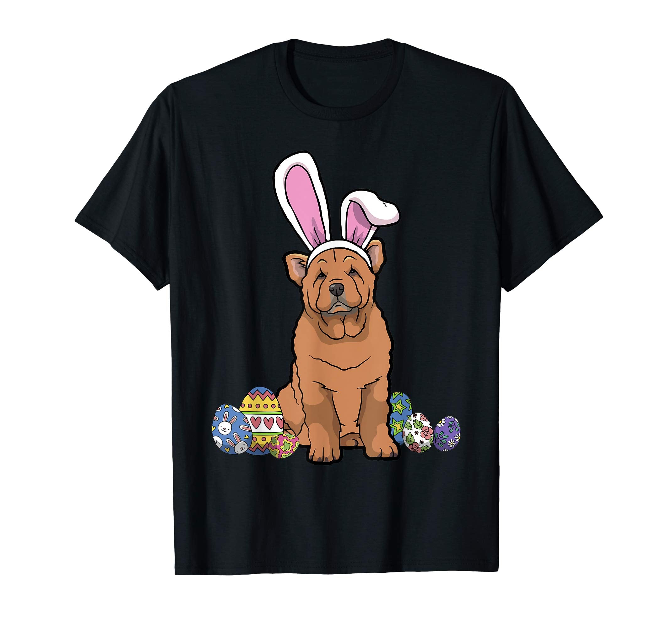 Chow Chow Dressed As Easter Bunny With Rabbit Ears T-Shirt