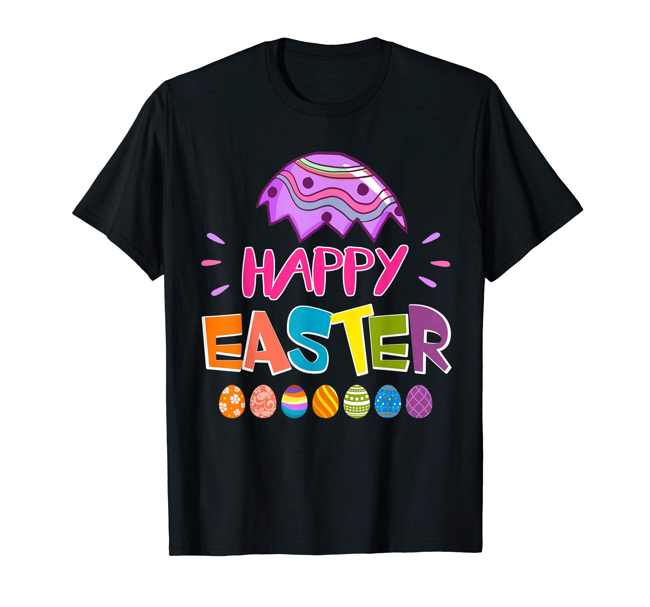 Happy Easter T-Shirt Funny Easter Eggs Novelty Shirt Gift