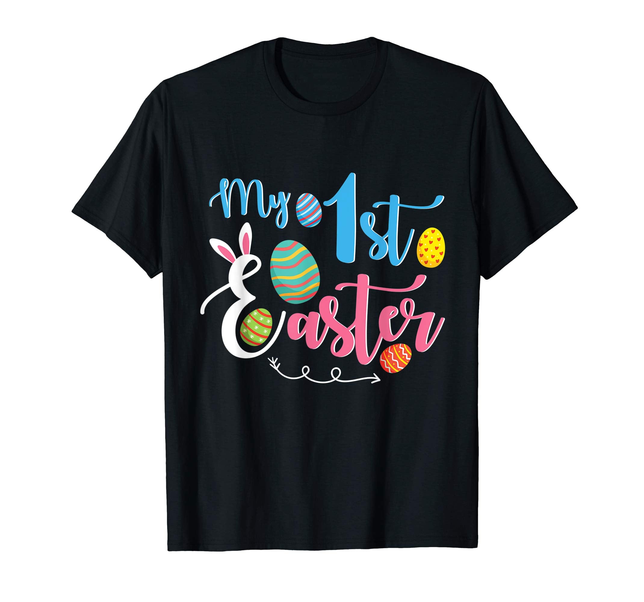 Bunny Rabbit Face &amp; Easter Egg My 1st Easter Happy Day Shirt