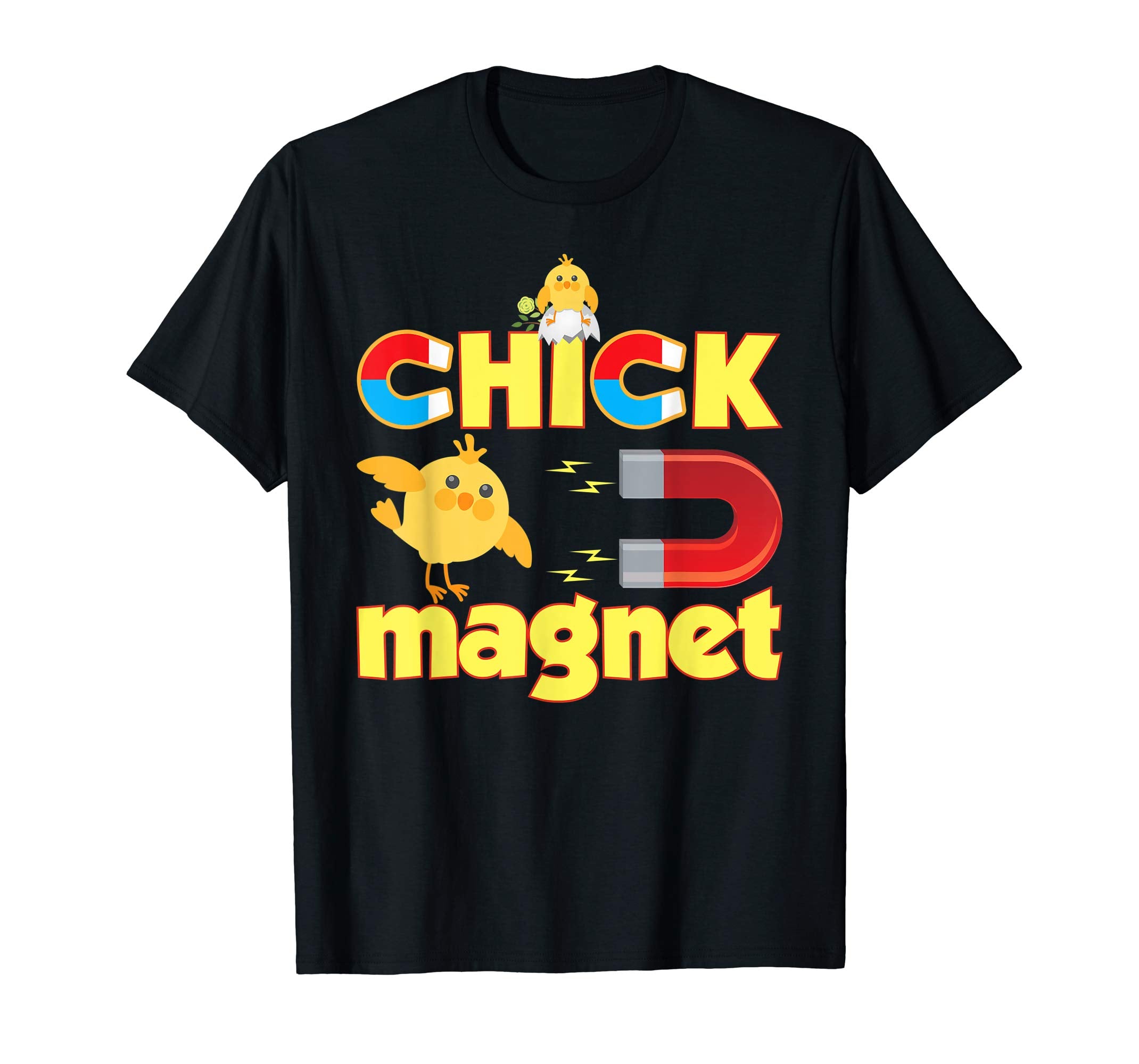 Cute Chick Magnet Easter T-Shirt Egg Hunting Lovely Cute