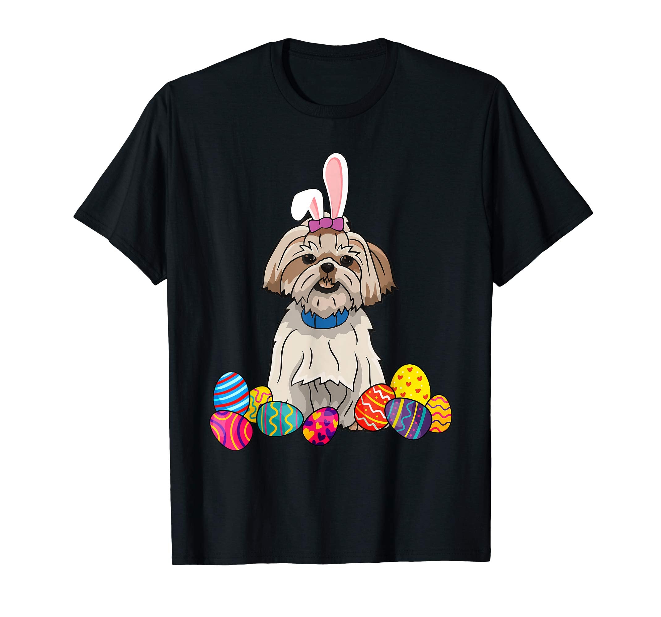 Shih Tzu Bunny Ear With Egg Easter Easter Day Shirt