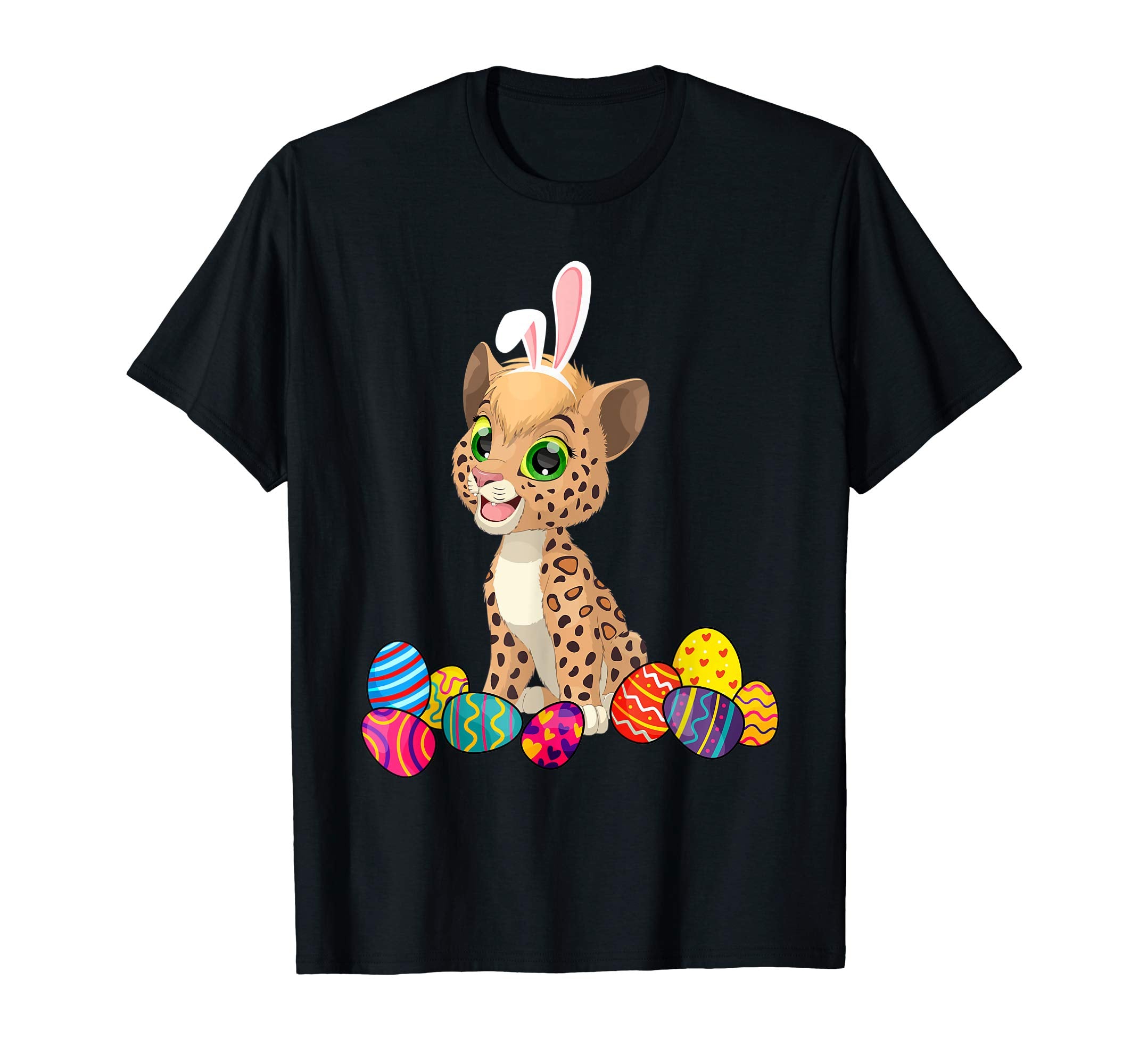 Leopard Bunny Ear With Egg Easter Easter Day Shirt