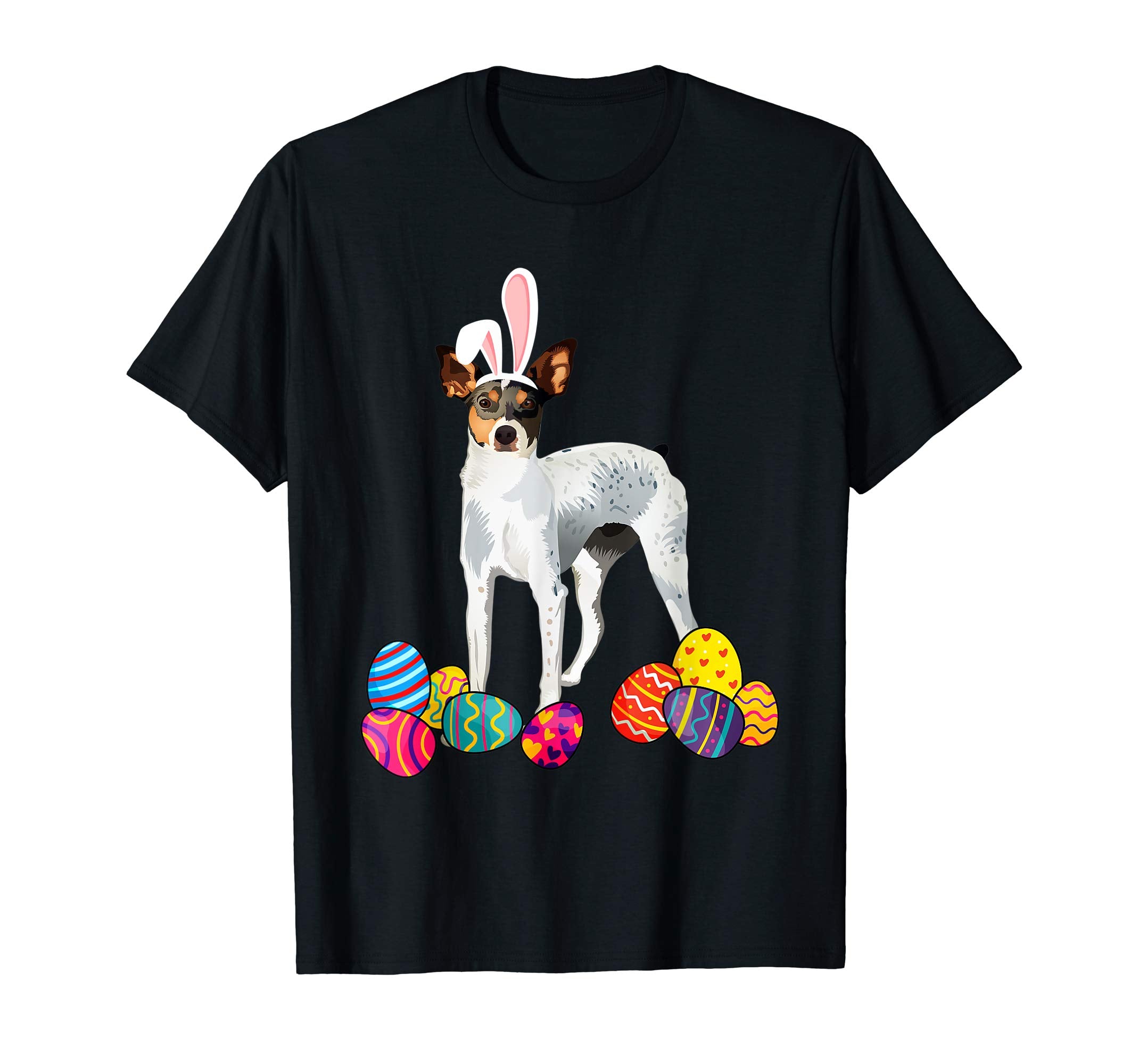 Rat Terrierz Bunny Ear With Egg Easter Easter Day Shirt