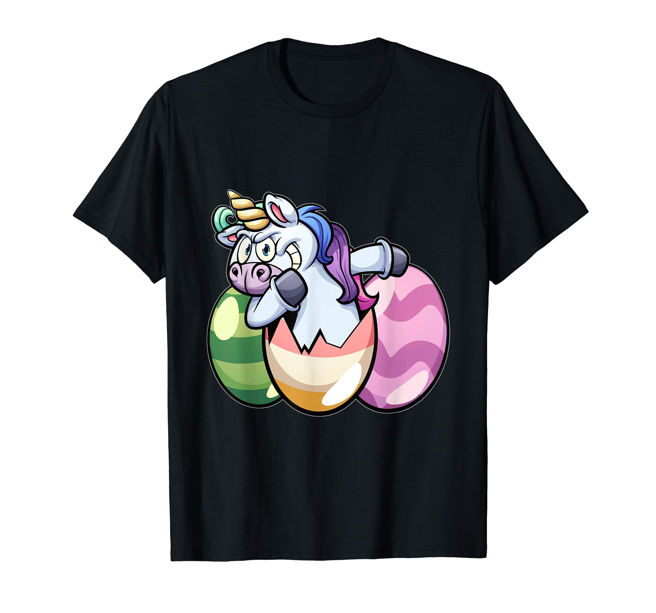 Easter Shirts For Kids Girls Dabbing Unicorn Shirt Gift