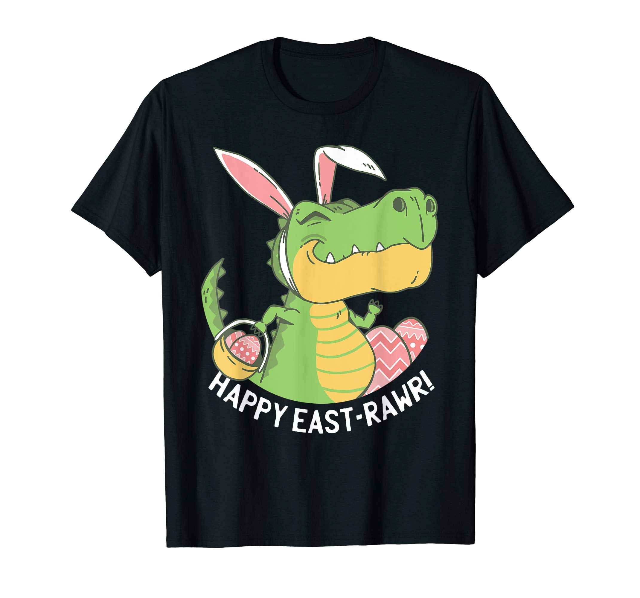 Happy Eastrawr T Rex Bunny Egg Easter Dinosaur T Shirt Kids