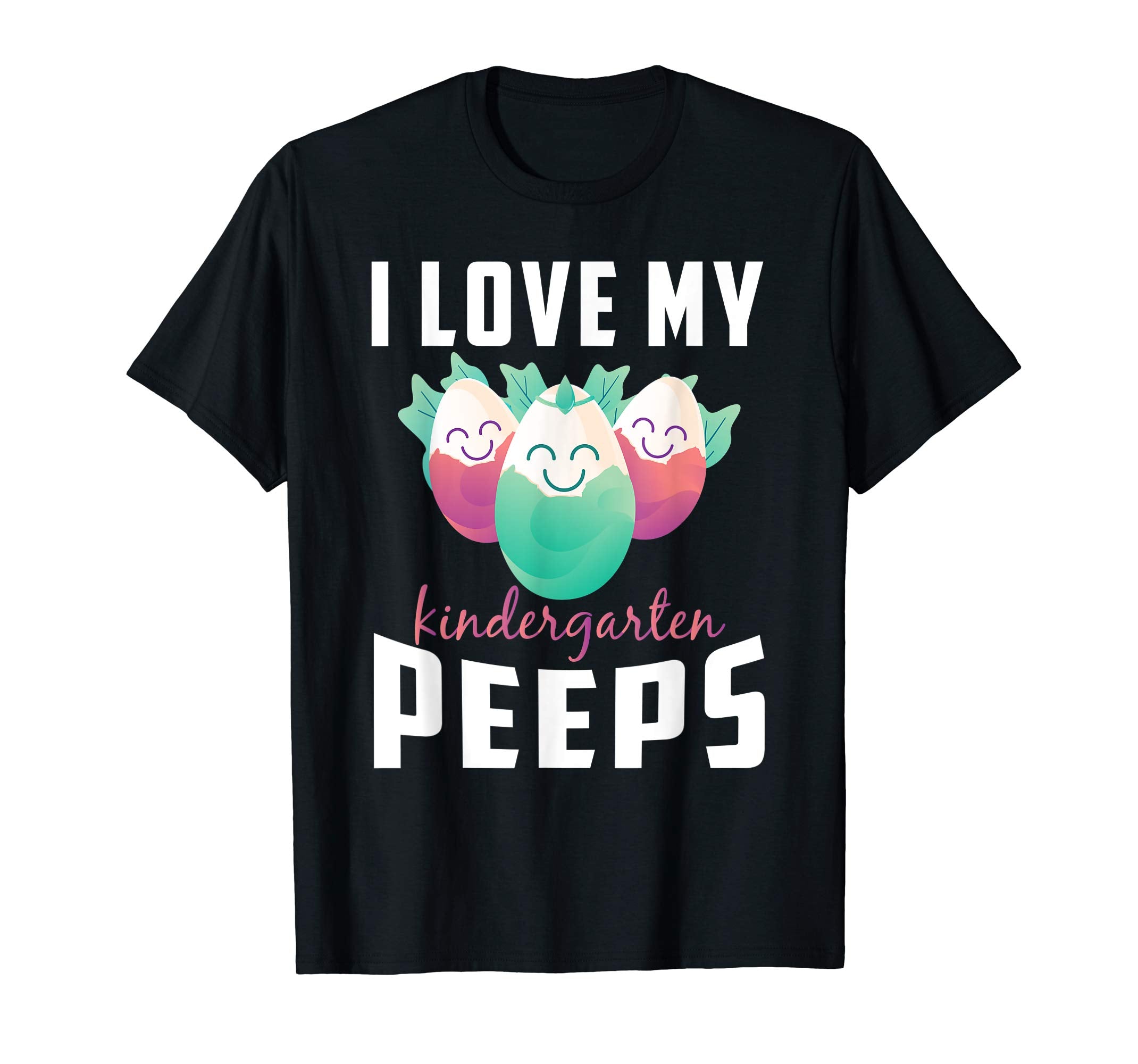 I Love My Kindergarten Peeps Teacher Easter Day T-Shirt