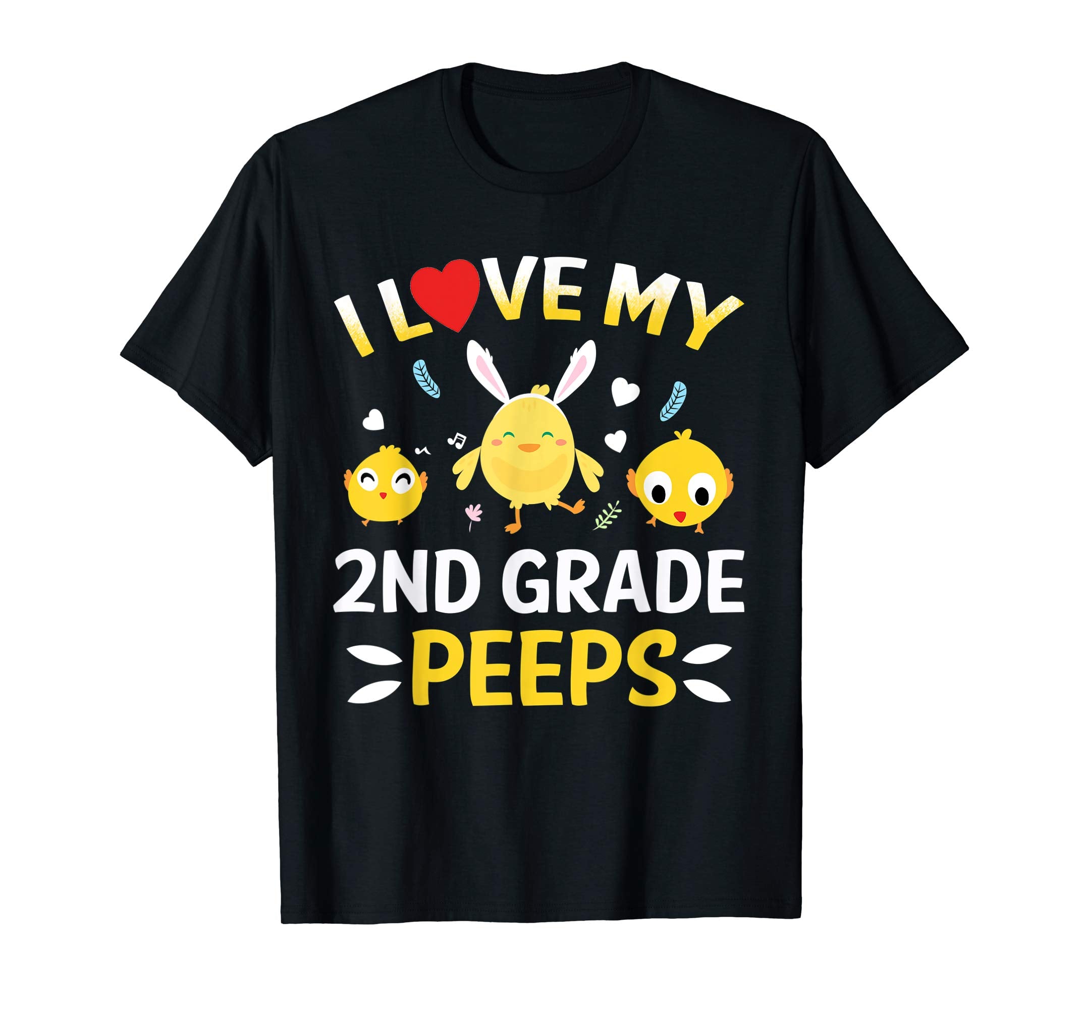 I Love My 2nd Grade Peeps Bunnies Easter Teacher T-Shirt
