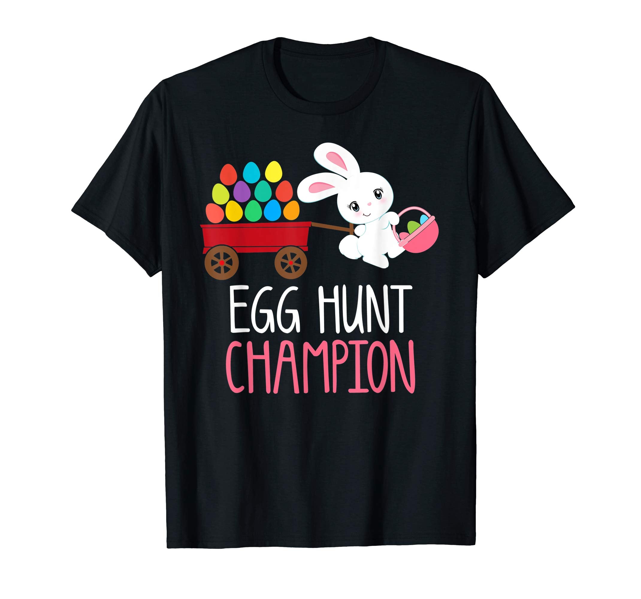 Easter Bunny T-Shirt Girls Kids Toddlers EGG HUNT CHAMPION