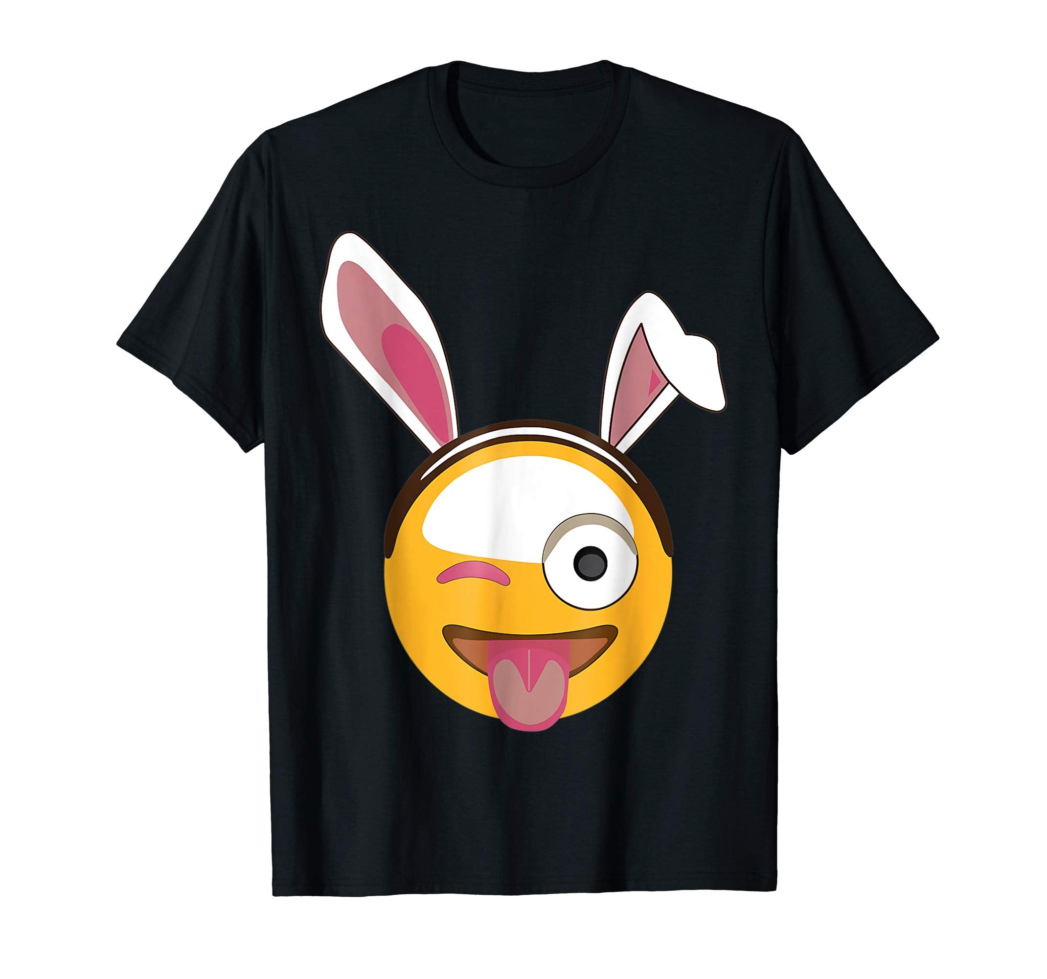 Big Smile Bunny Rabbit Emotion Face Happy Easter Day Shirt