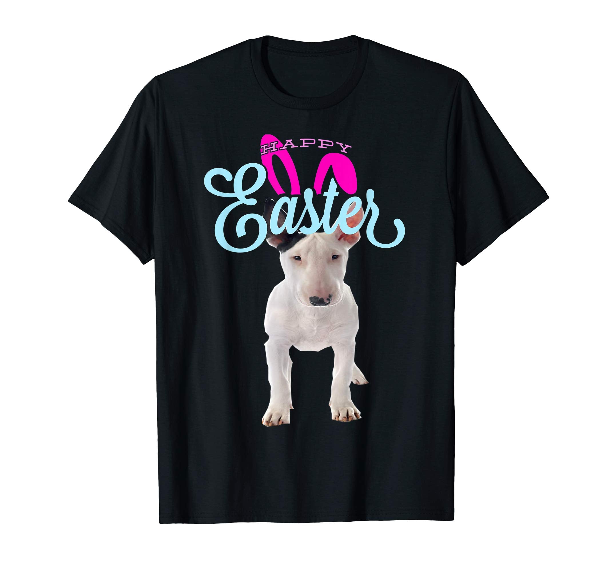 Easter Bunny Bull Terrier Tshirt Dog Men Women Gift Easter