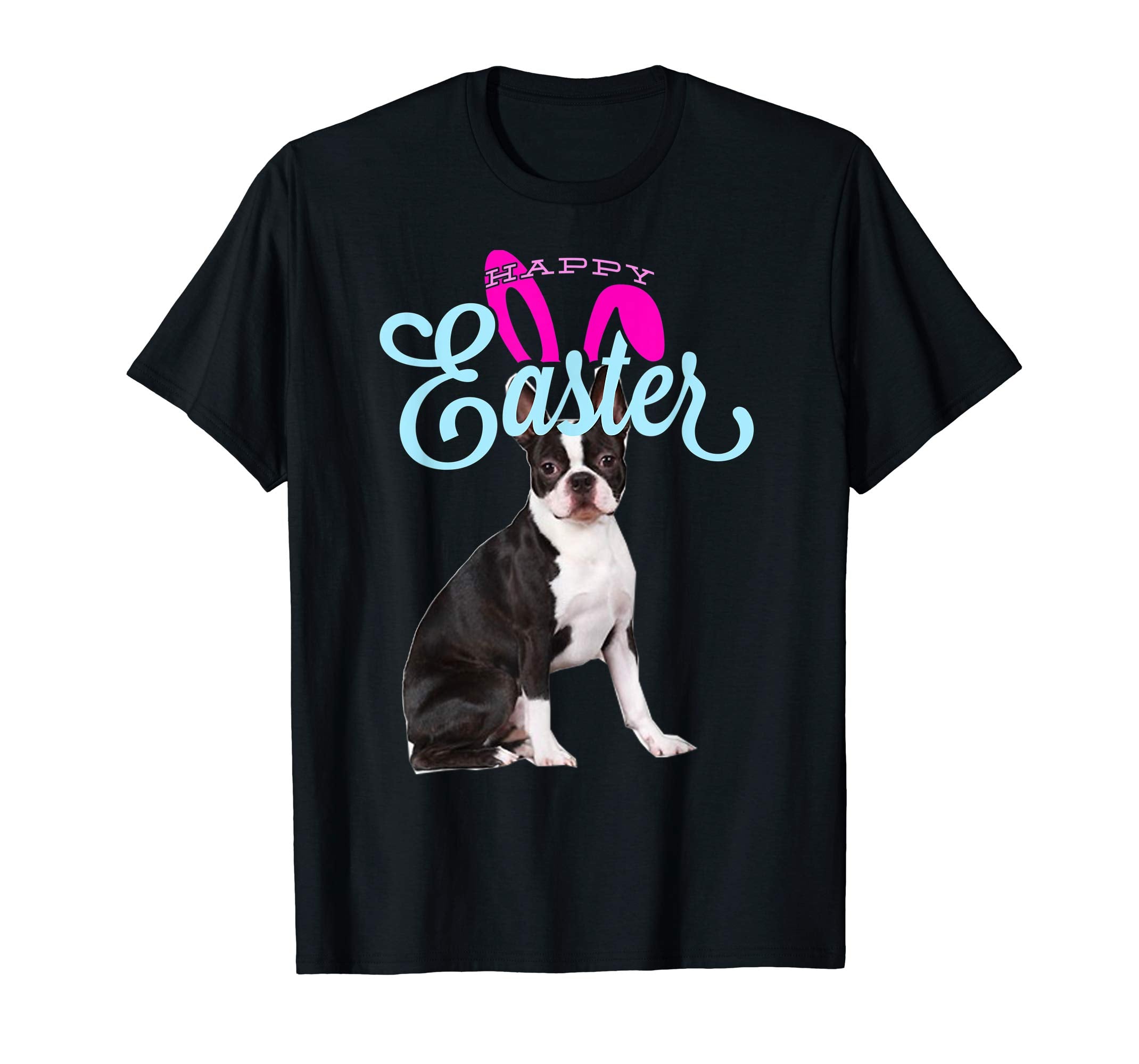 Easter Bunny Boston Terrier Tshirt Dog Men Women Gift Easter