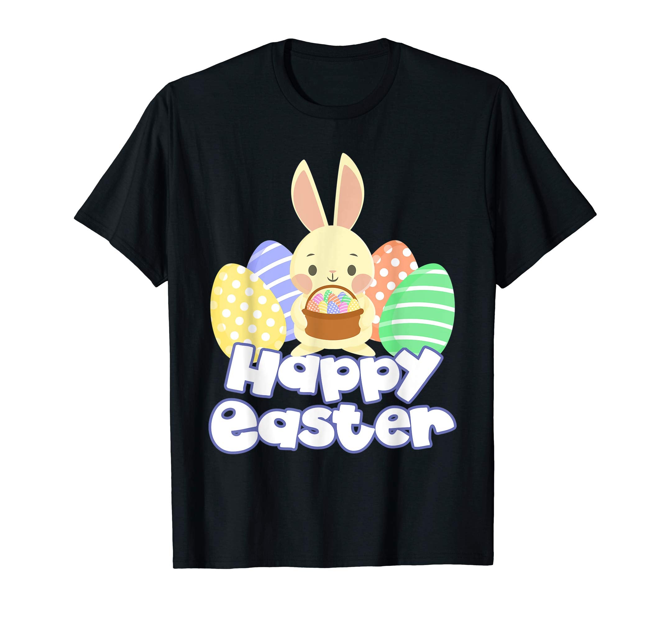 Easter T Shirt Happy Easter Bunny Eggs Tshirt Colorful Gift