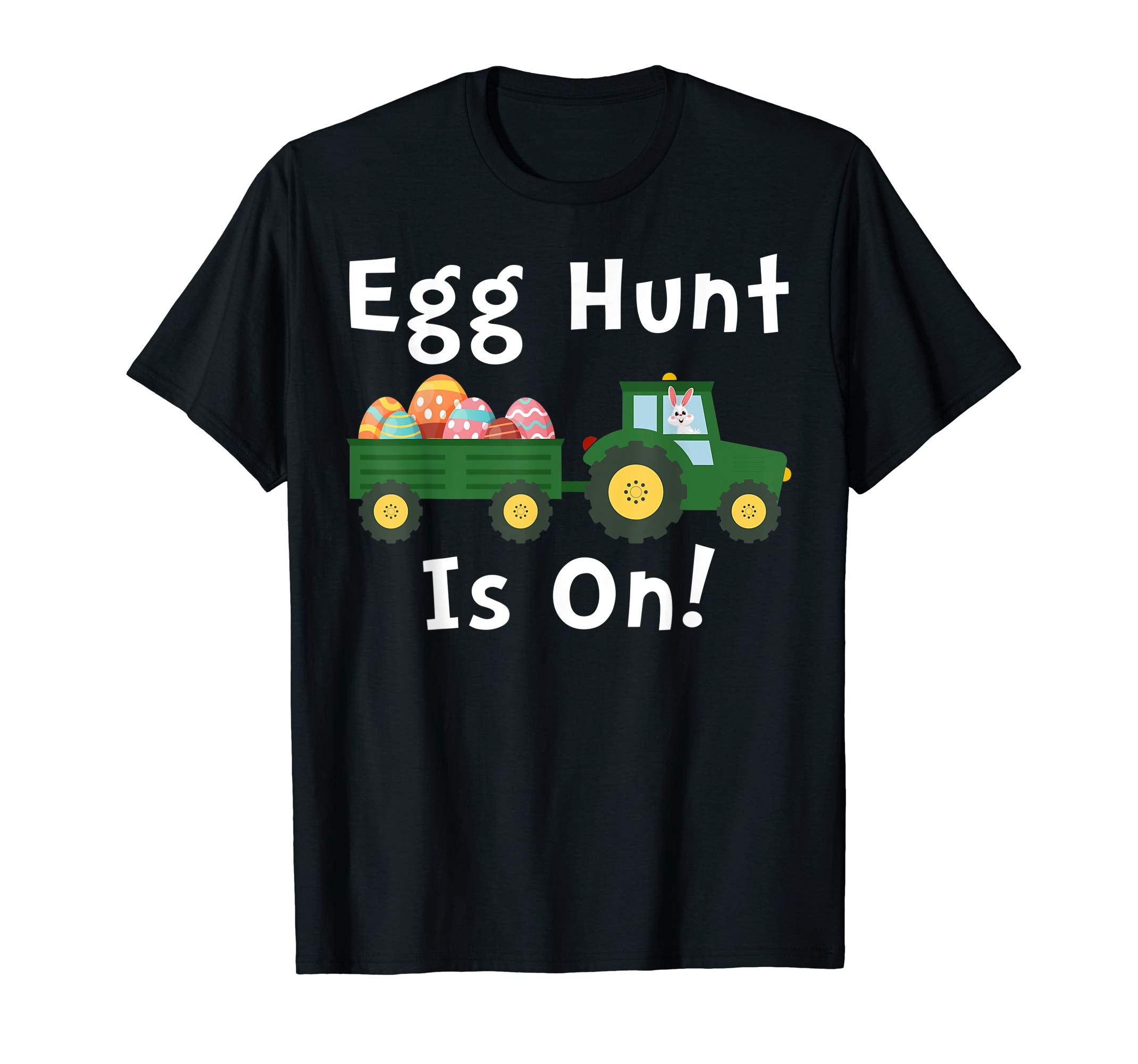 Egg Hunt Is On Tshirt Tractor Lovers Easter Kids Shirts