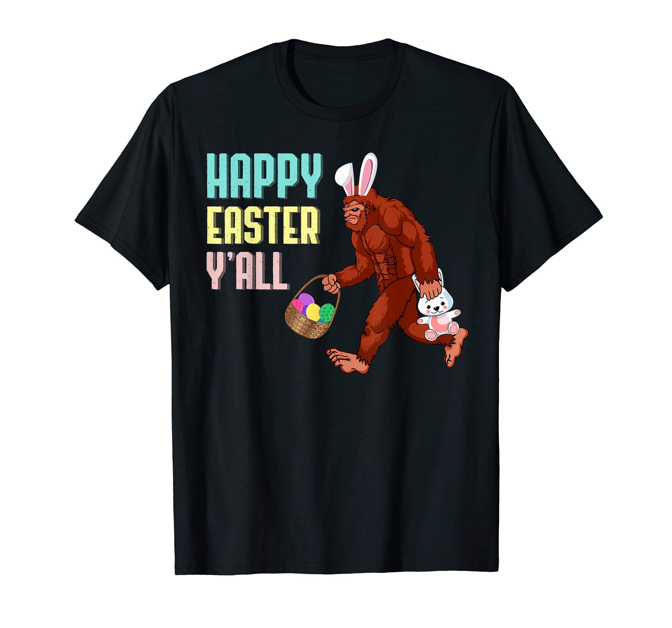 Easter Bigfoot Sasquatch Shirt Bunny Egg Hunting Gift Tee