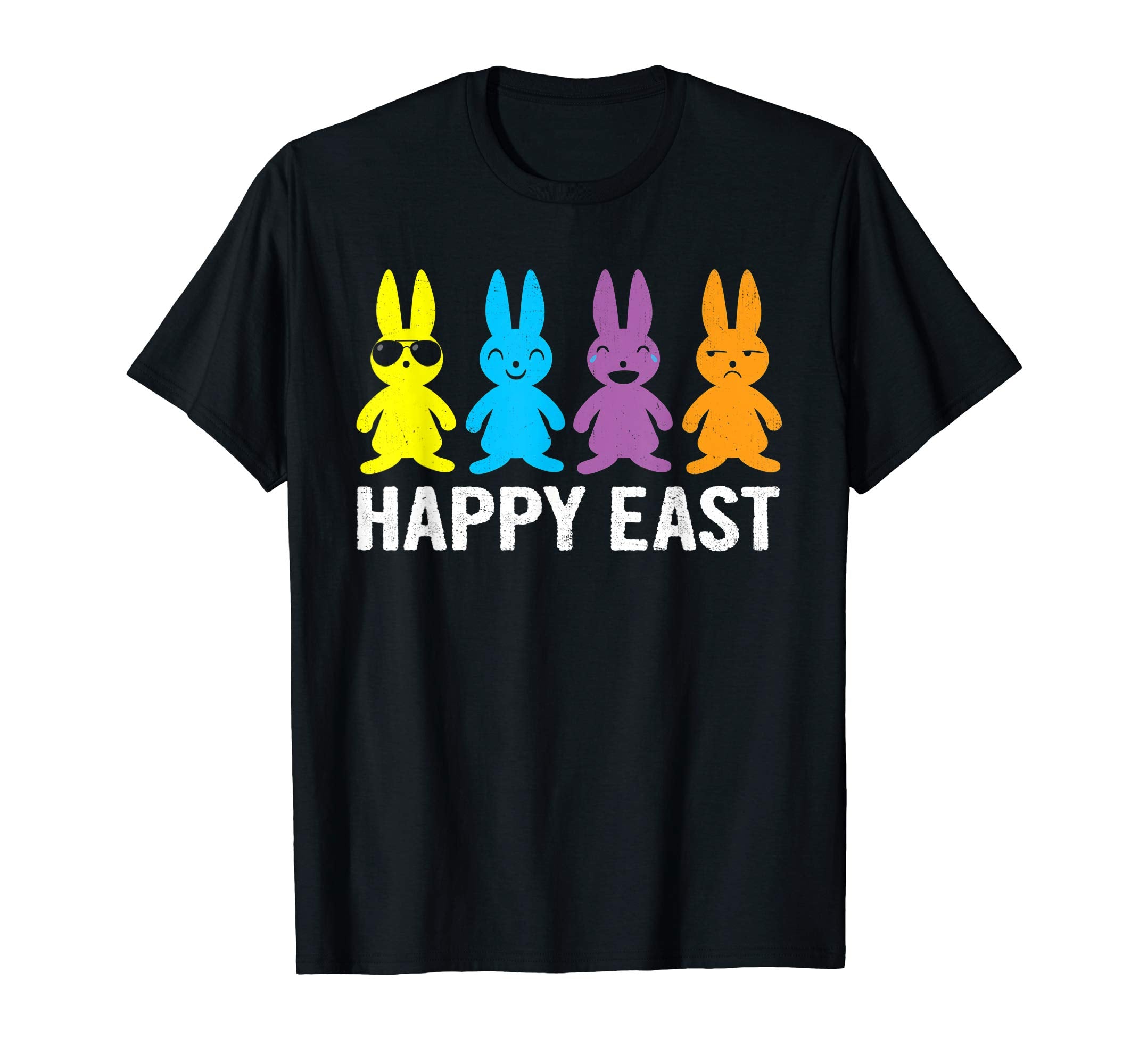 Easter T Shirt Happy Easter Bunny Eggs Tshirt Colorful Gift