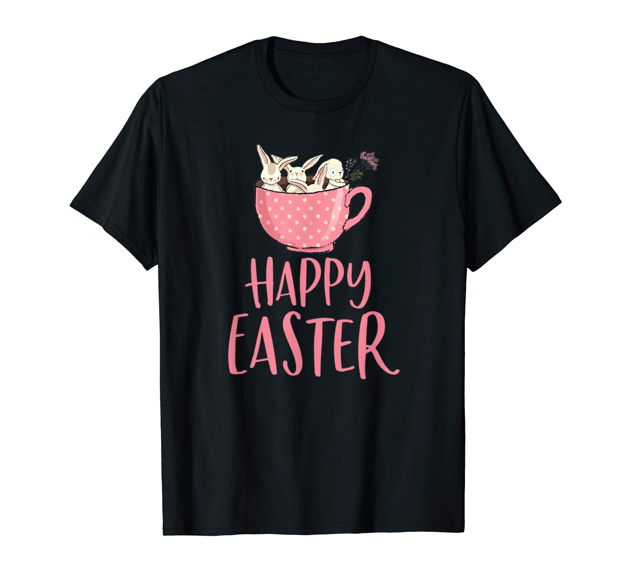 Tee-Happy Easter day Cute Bunnies t shirt