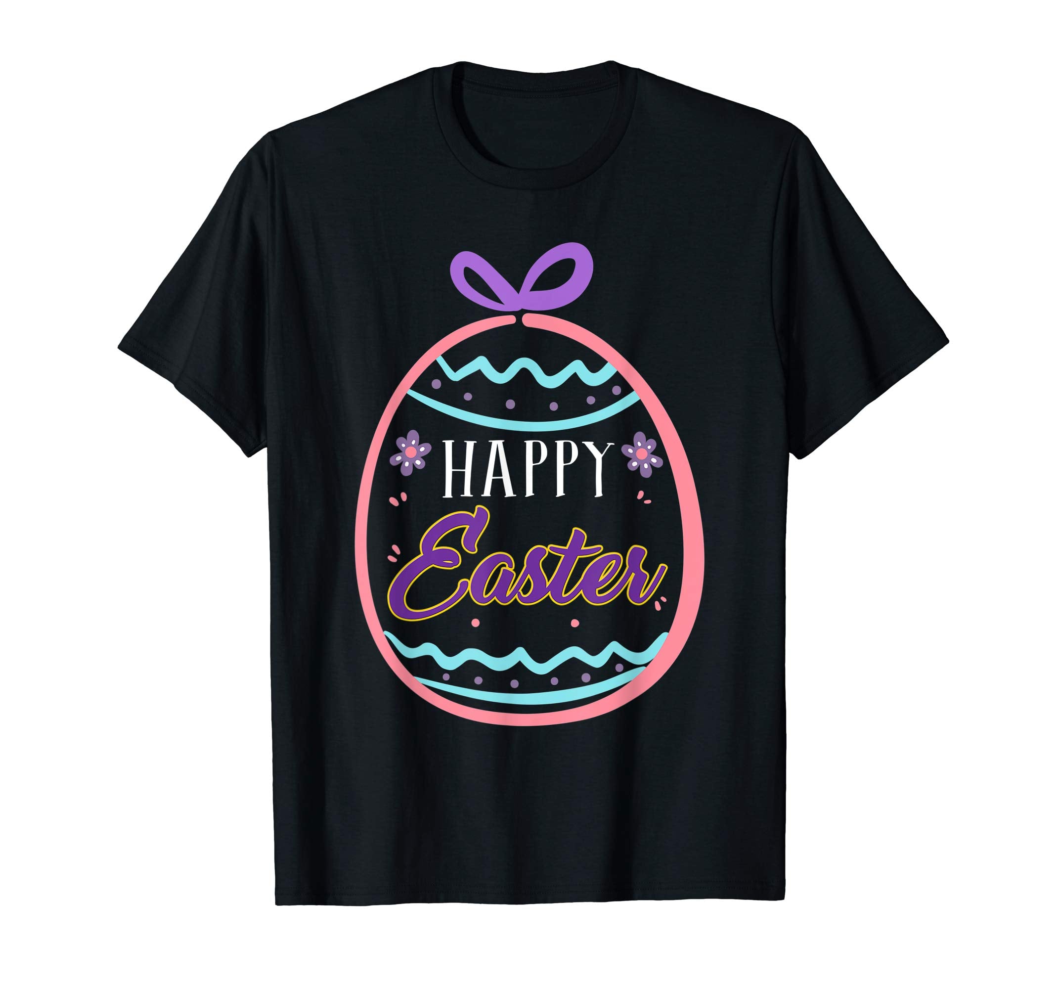 Happy Easter Day T Shirt Colorful Eggs Hunting Egg