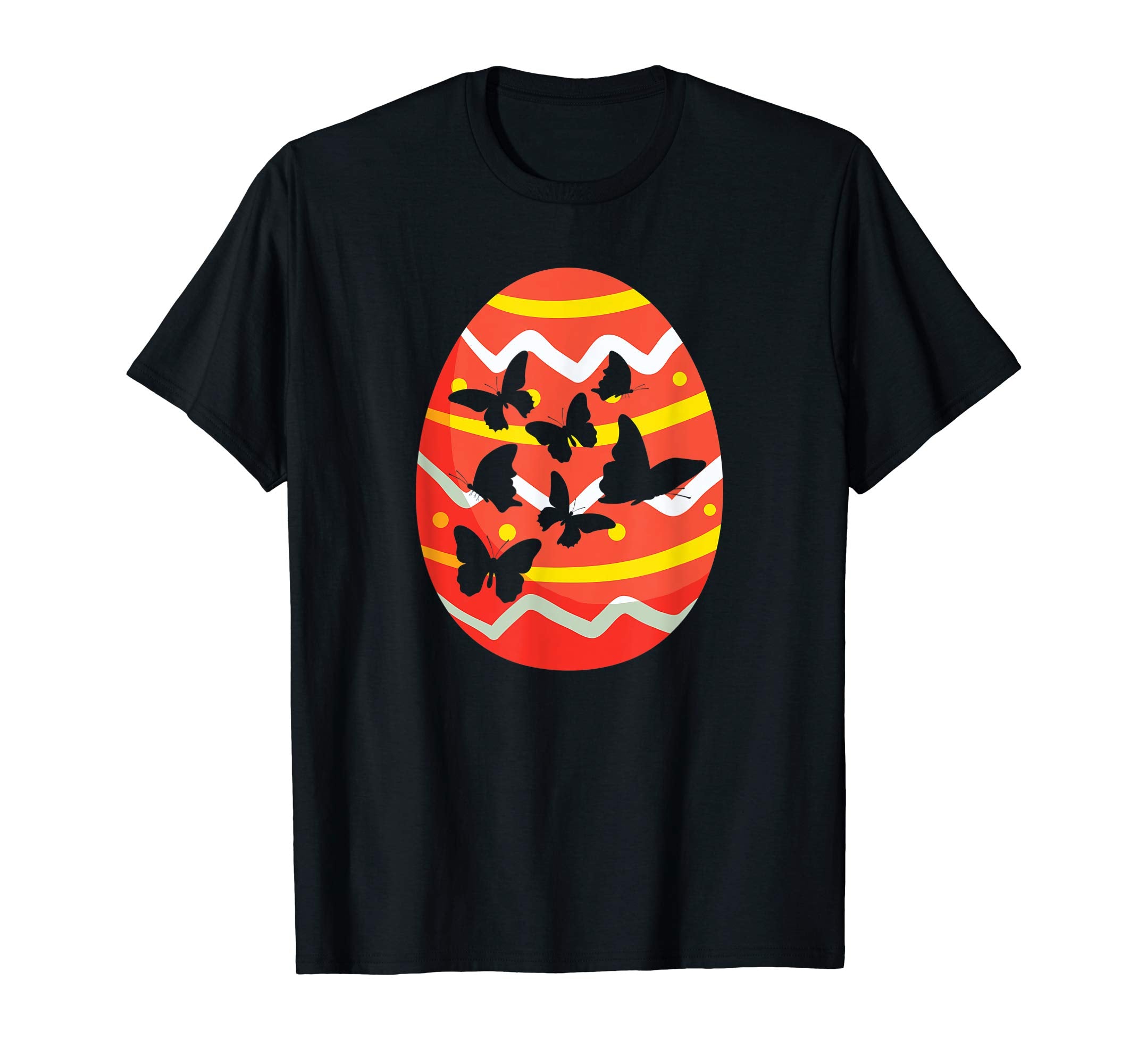 Happy Butterflies Easter Egg Bunny Shirt for Kids Boys Girls