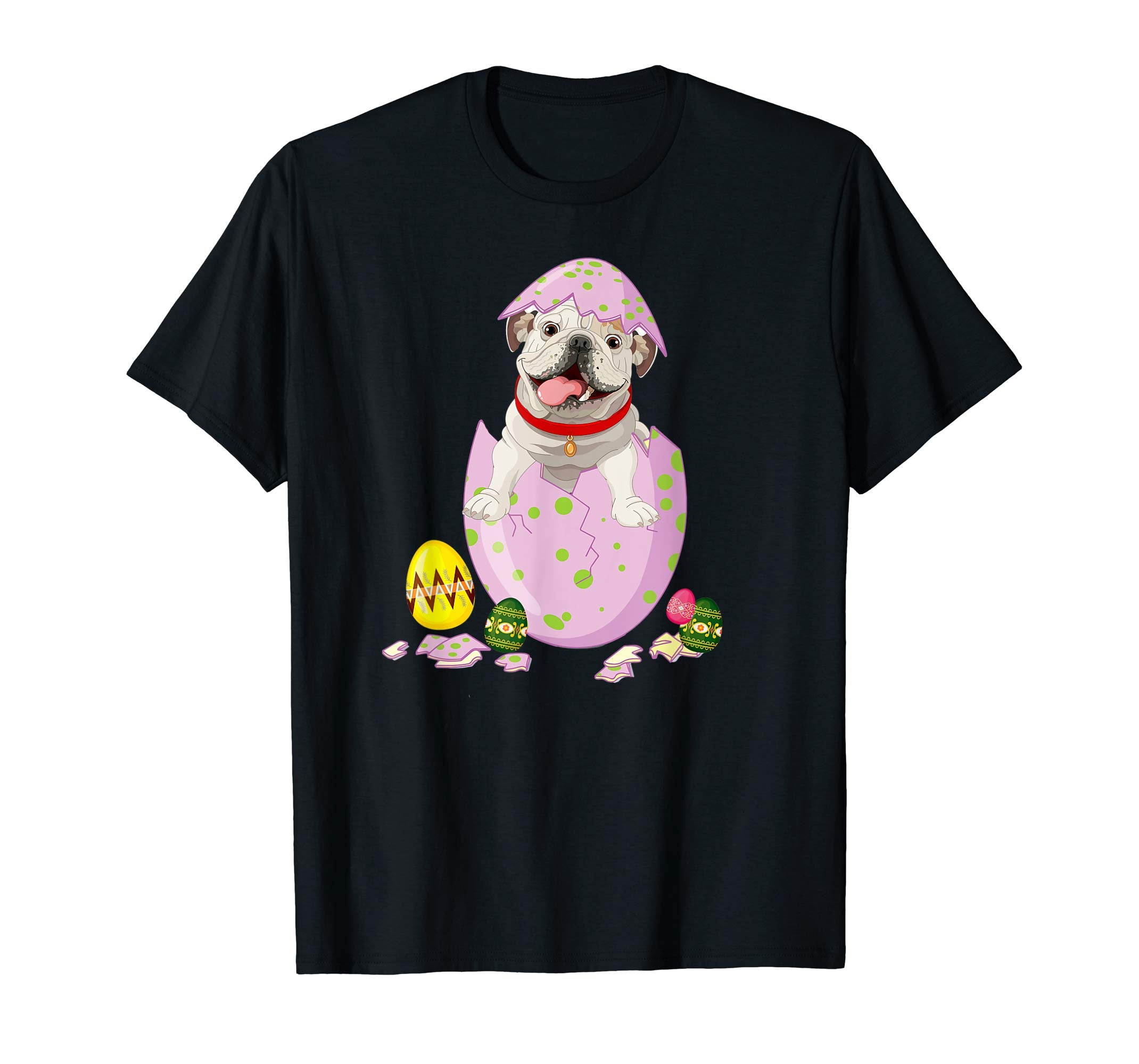 English Bulldog in Easter Egg Tshirt Easter gift for kids