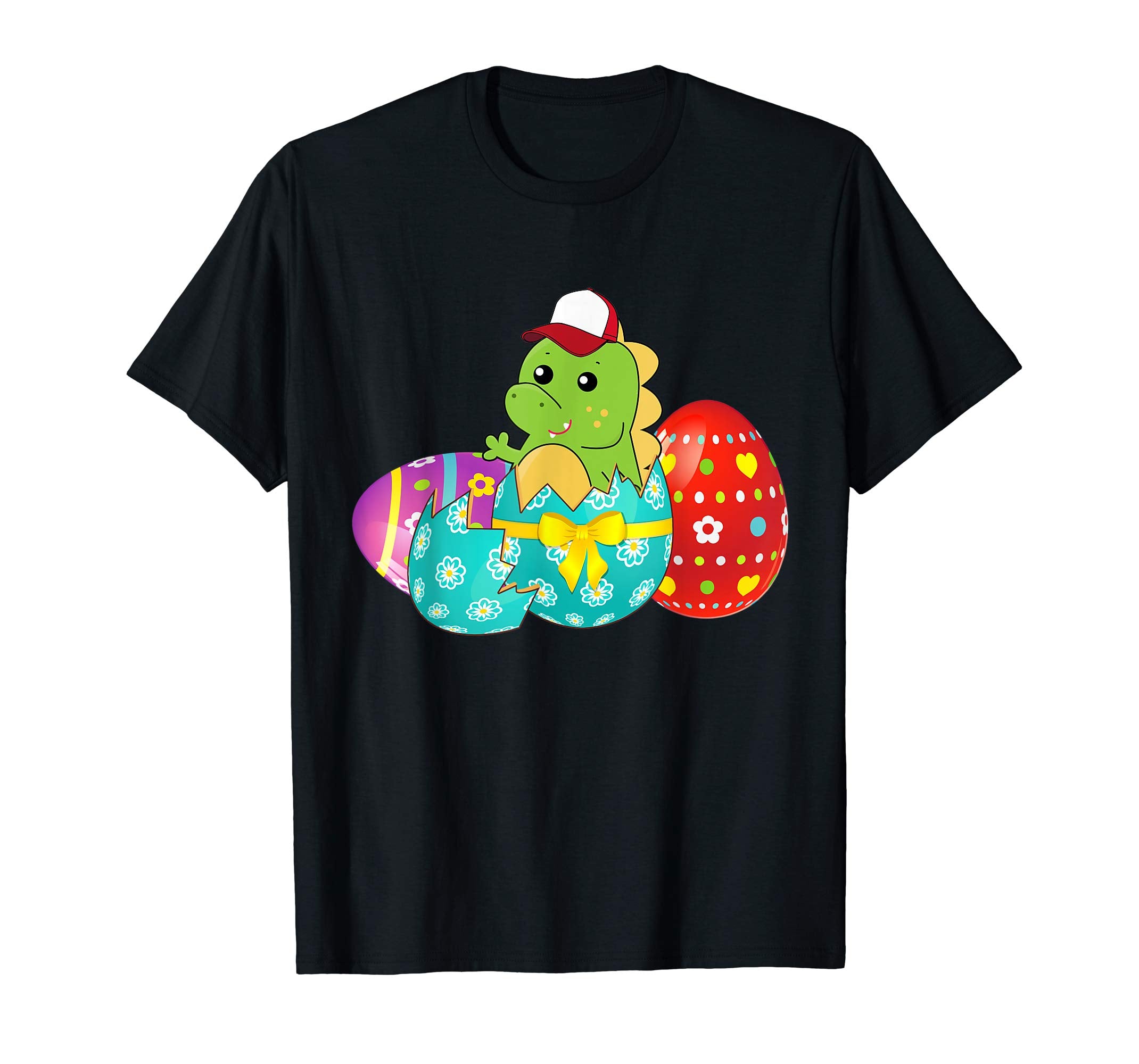 Dinosaur Easter Eggs T-Shirts For Kids Boys Girls