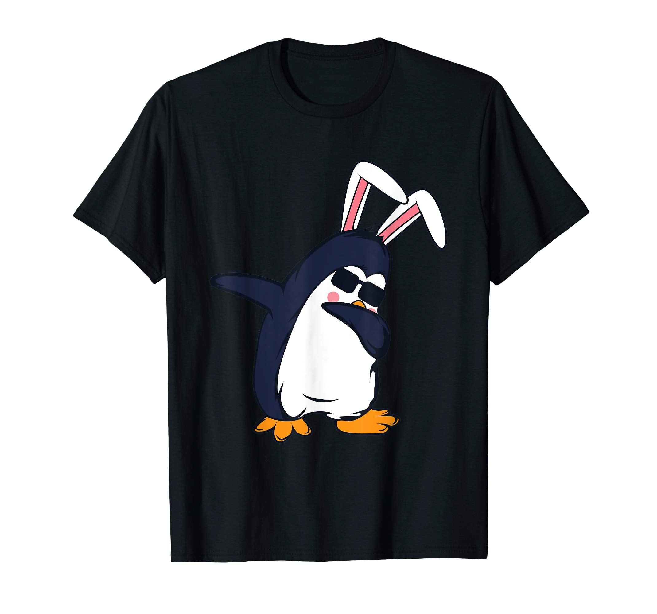 Dabbing Penguin Easter Bunny Dab Costume T-Shirt