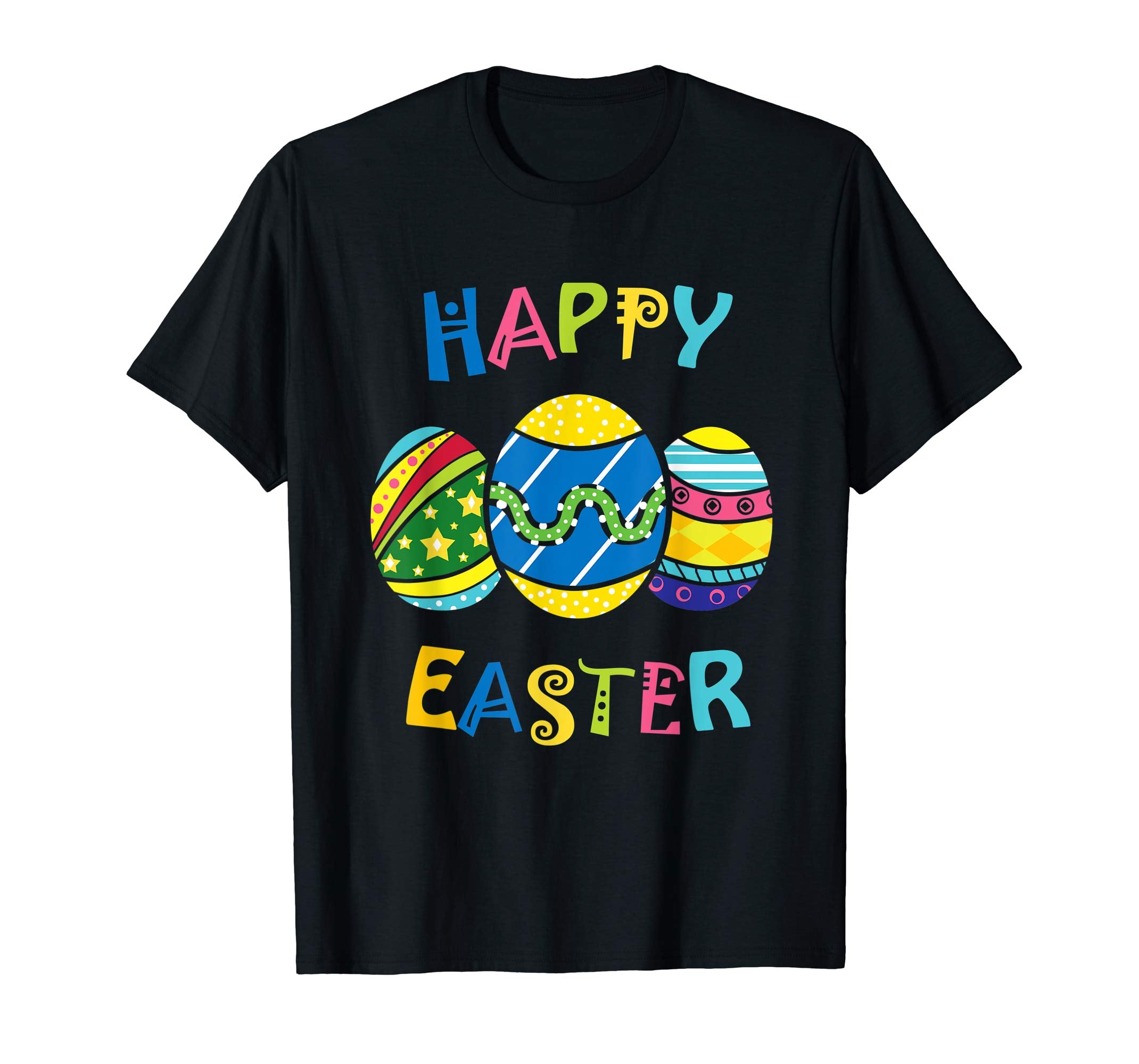Happy Easter Shirt for Boys Men Easter Egg Painting Tee