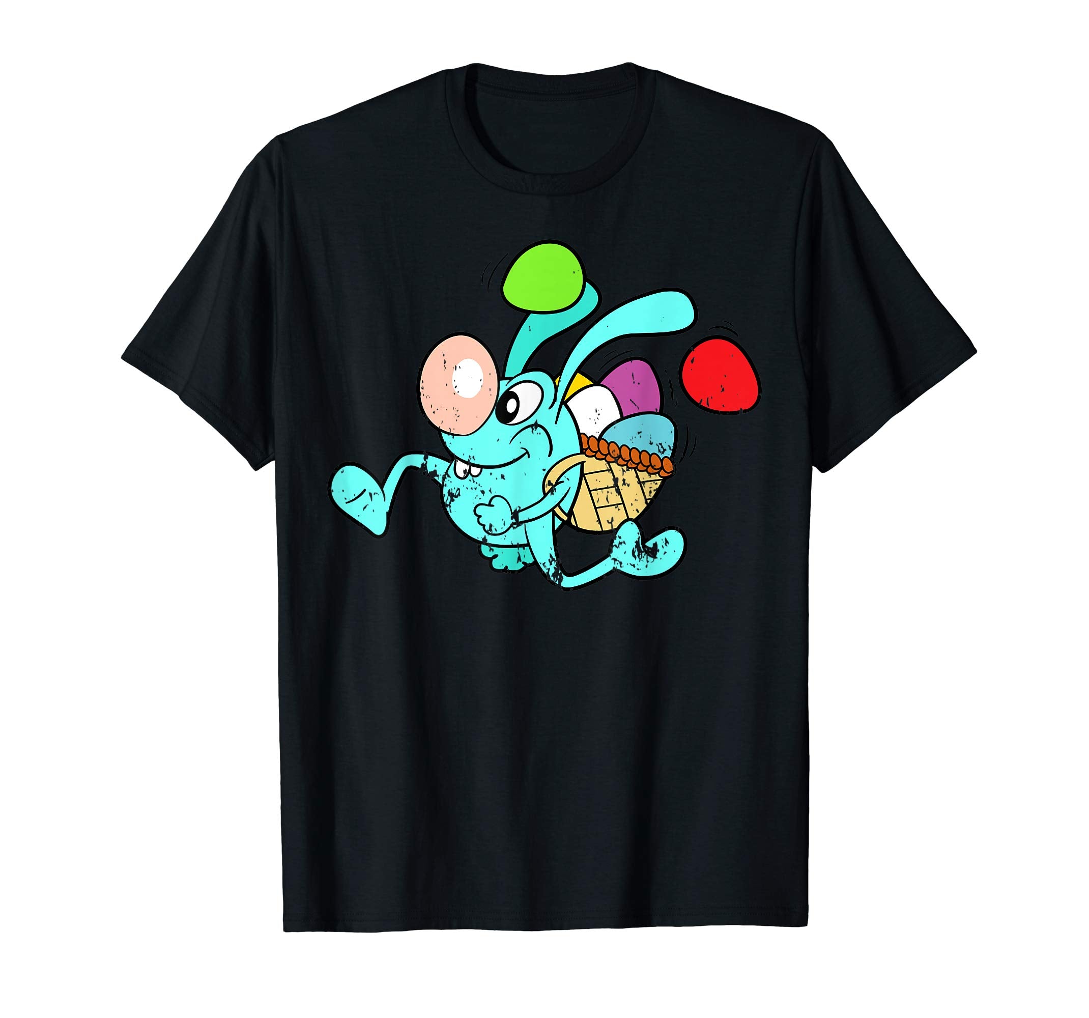 Retro Vintage Grunge Funny Cute Easter Bunny Egg Fun T-Shirt
