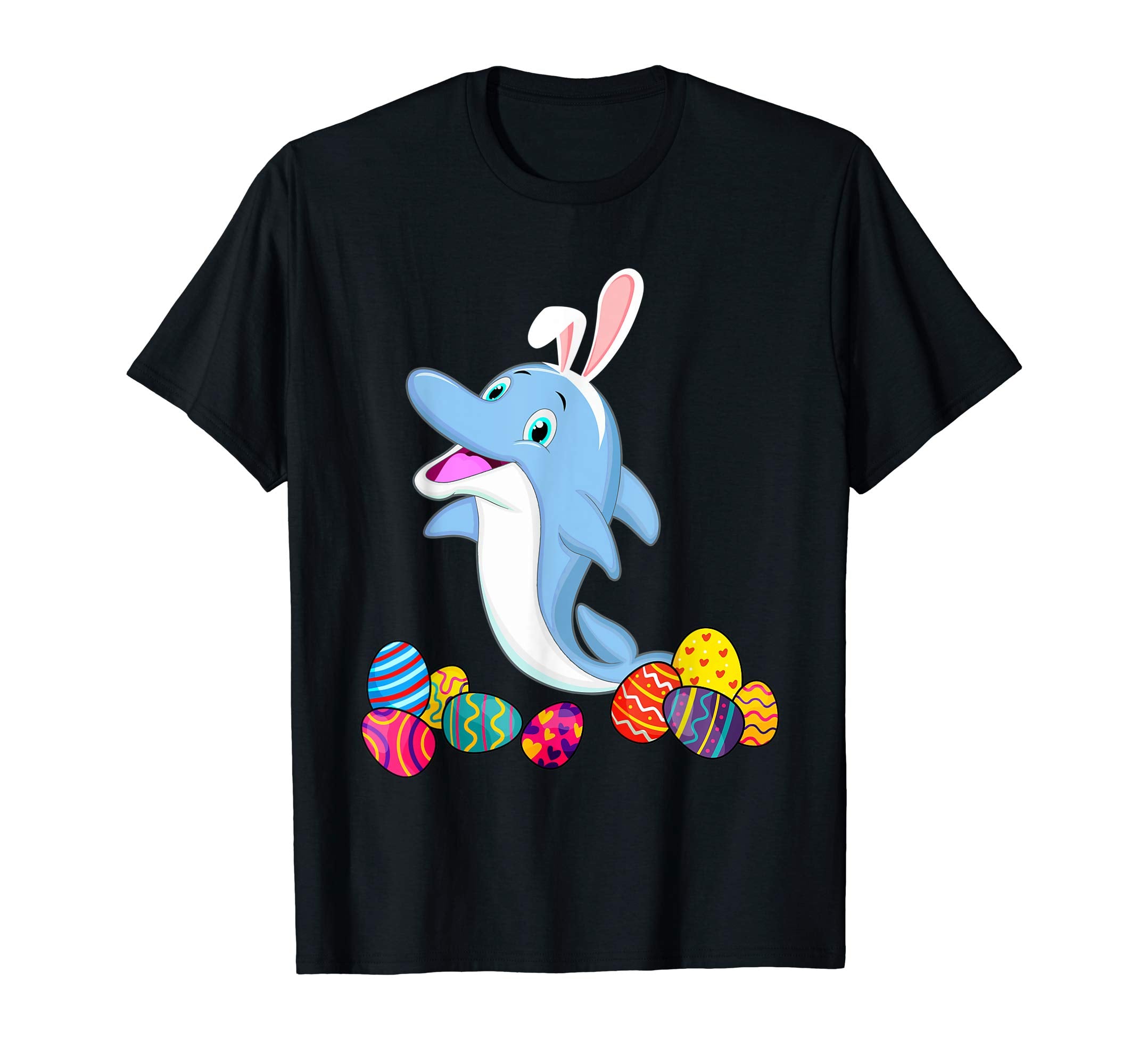 Dolphin Bunny Ear With Egg Easter Easter Day Shirt
