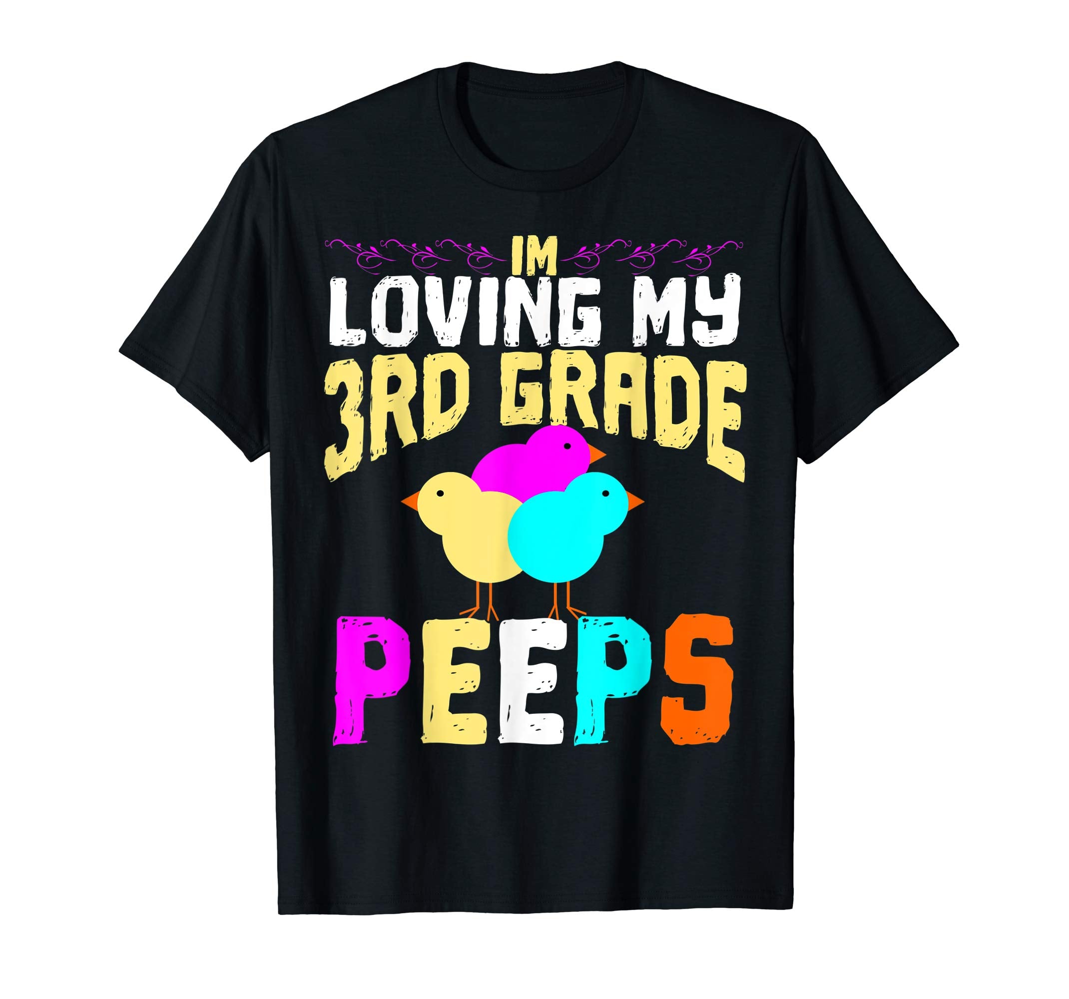 3rd Grade Peeps Easter TShirt Teacher Gift