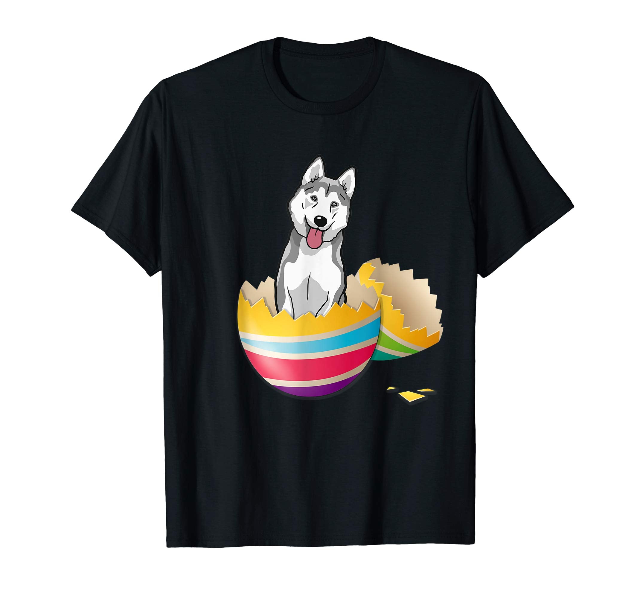 Husky Hatching From Easter Egg Easter Day Shirt