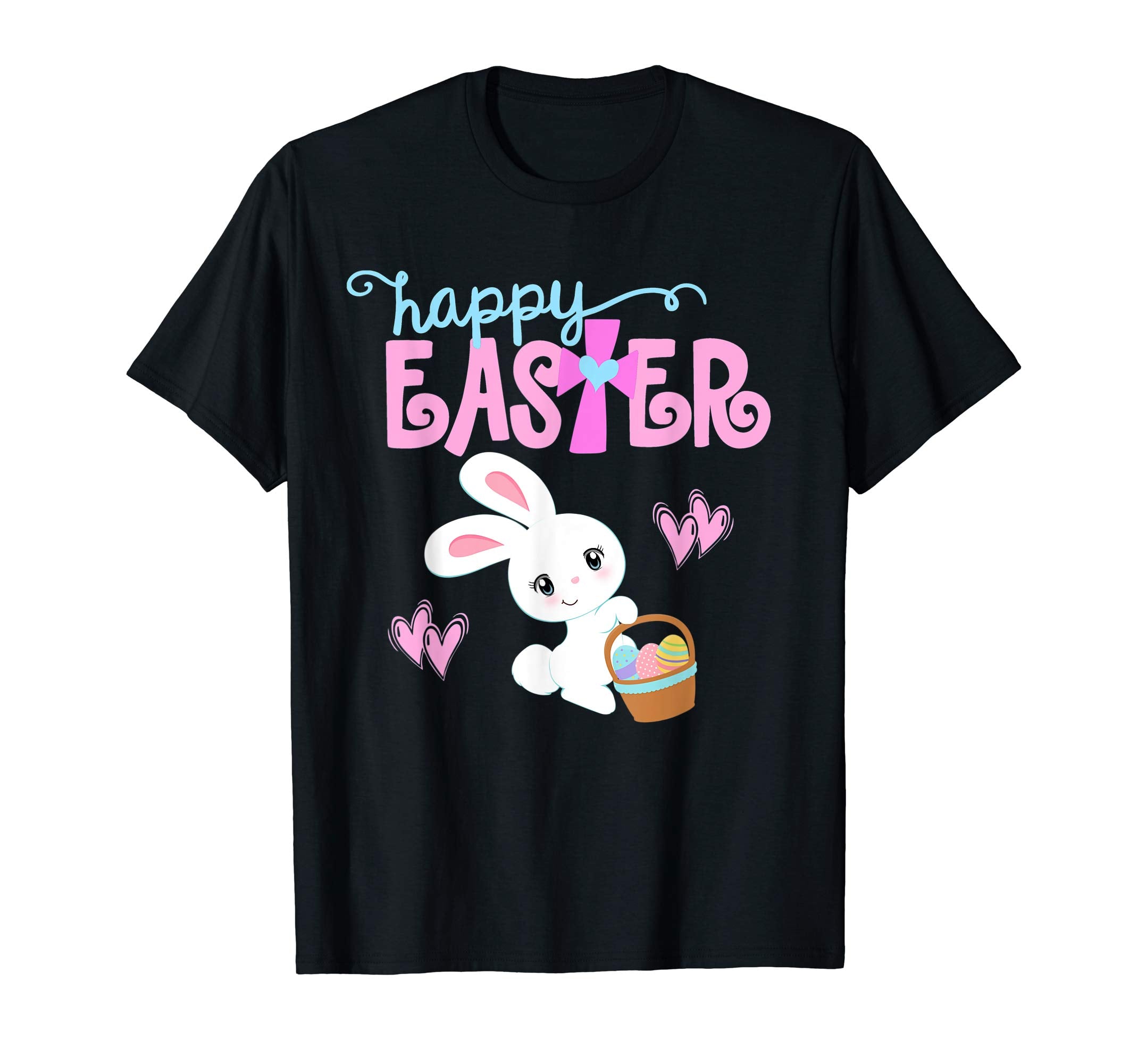 HAPPY EASTER Bunny Shirt Christian Love Jesus Shirt Girl Kid