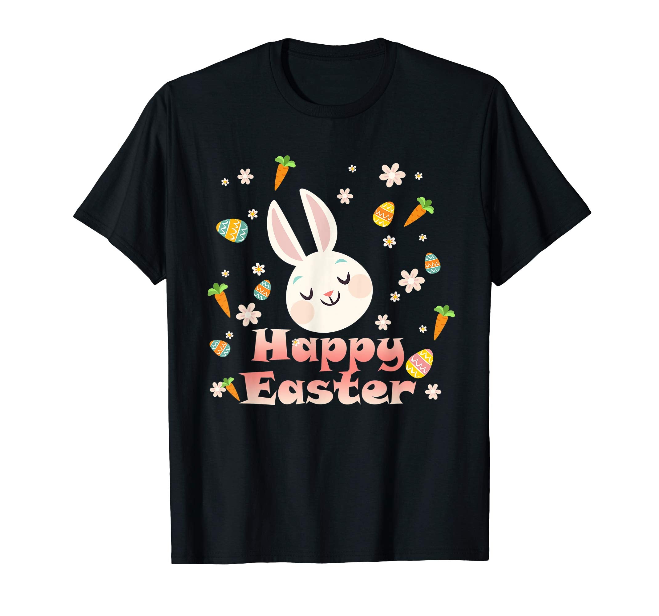 Happy Easter Bunny Tee shirt Easter Eggs Tee